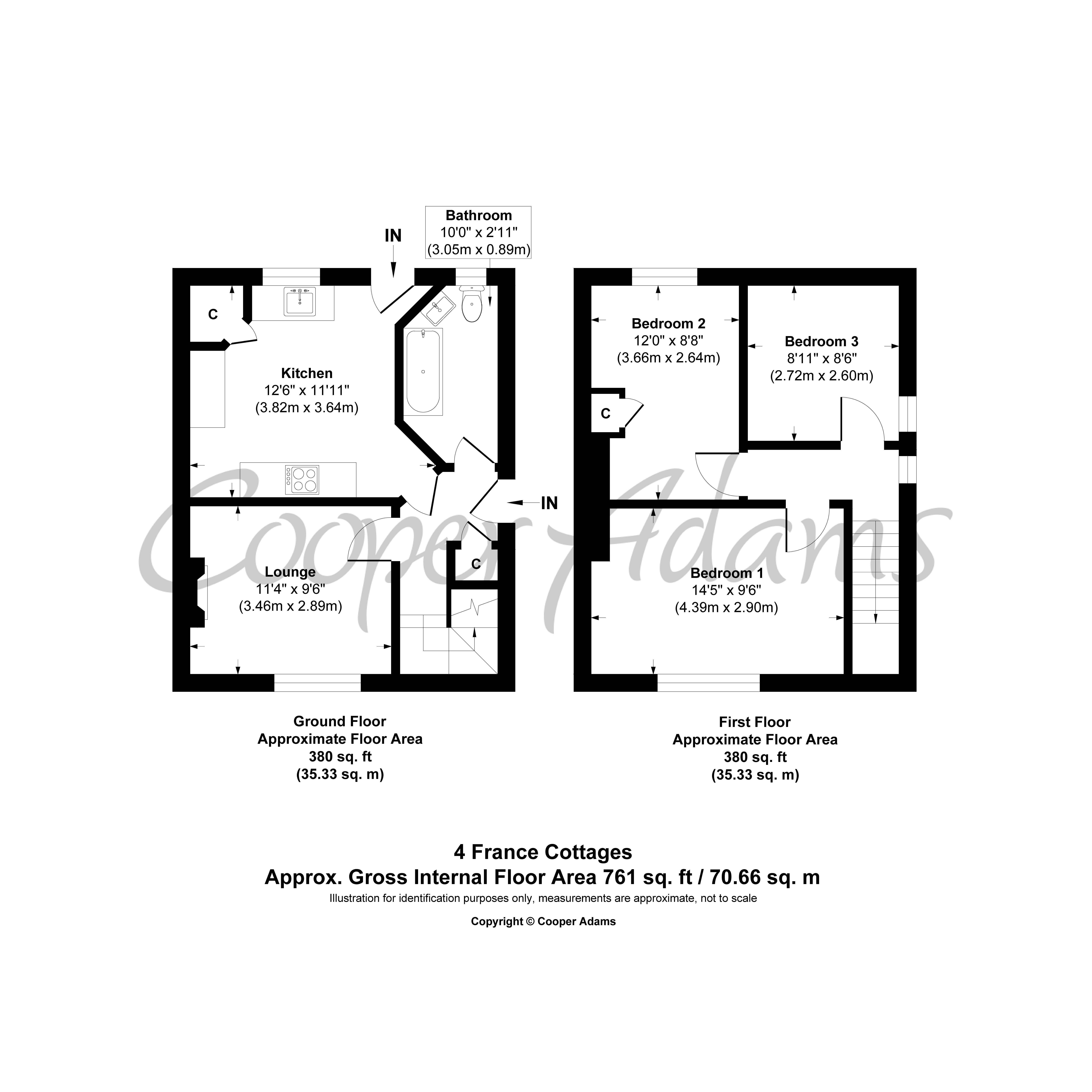 3 bed house to rent in France Lane, Patching - Property floorplan
