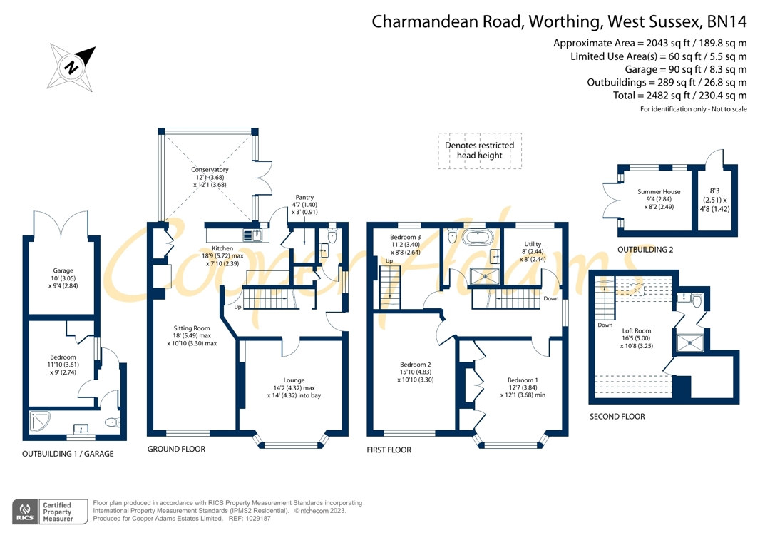 5 bed house for sale in Charmandean Road, Broadwater - Property floorplan