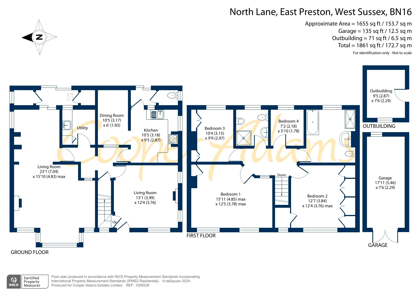 4 bed house for sale in North Lane, East Preston - Property floorplan