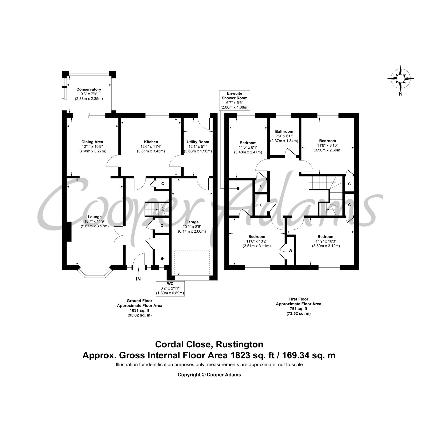 4 bed house for sale in Cordal Close, Rustington - Property floorplan