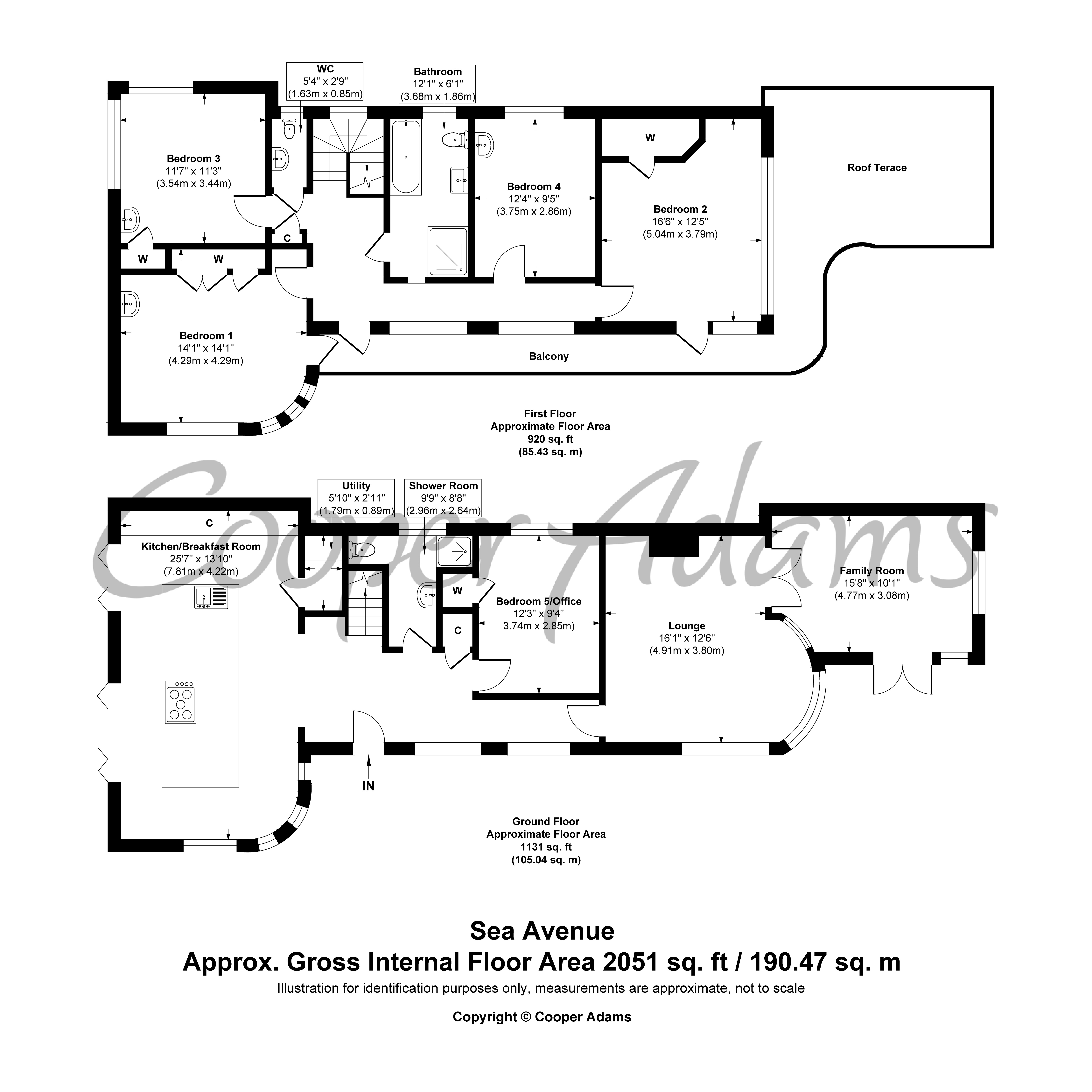 5 bed house to rent in Sea Avenue, Rustington - Property floorplan