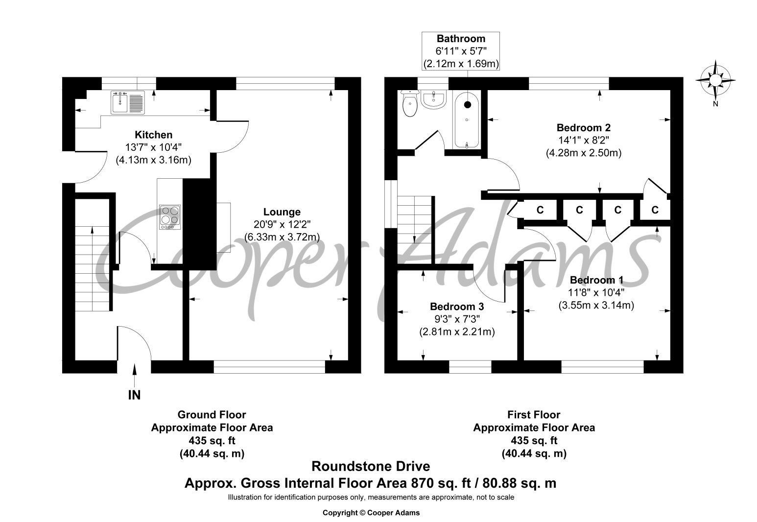 3 bed house to rent in Roundstone Drive, East Preston - Property floorplan