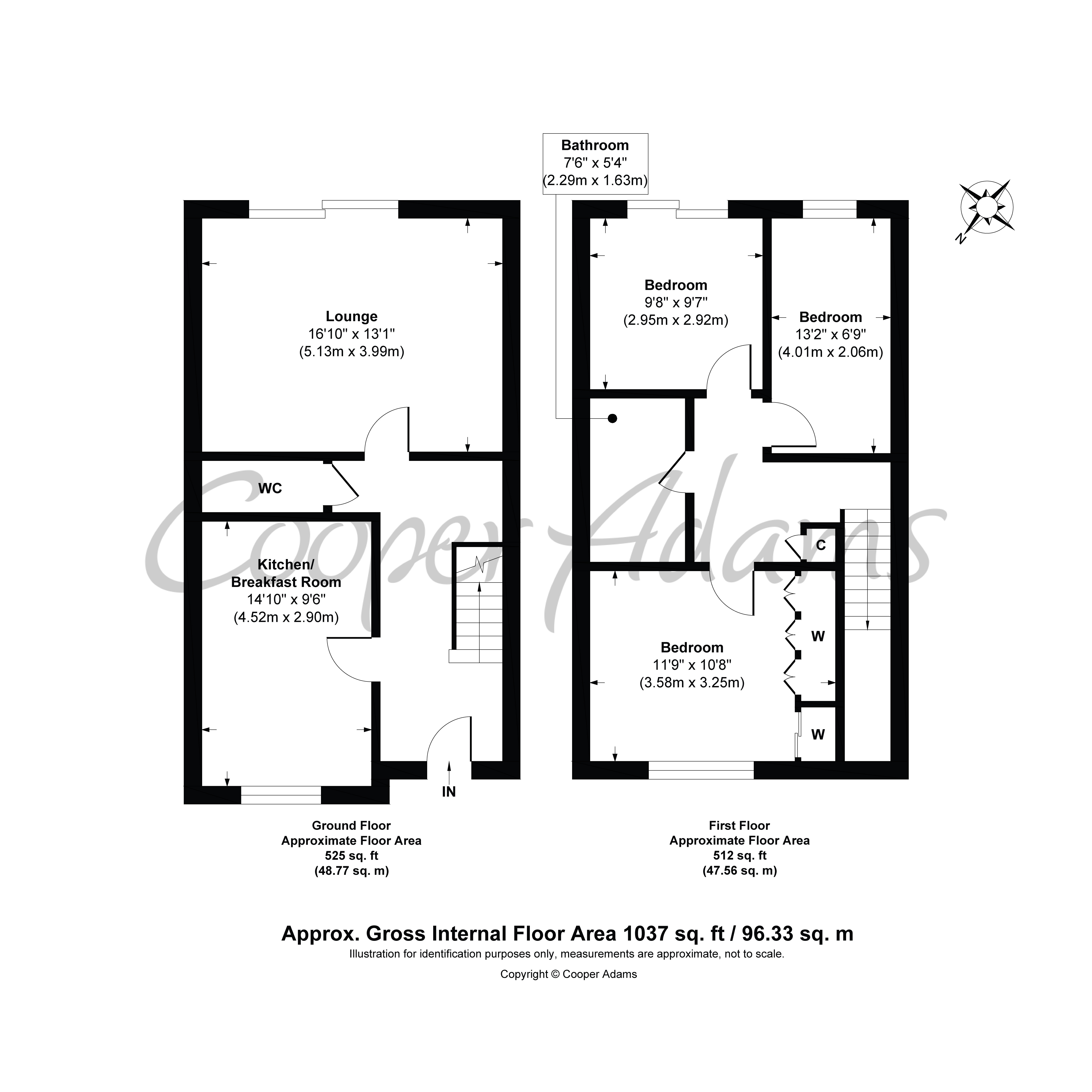 3 bed house to rent in Freshbrook Road, Lancing - Property floorplan