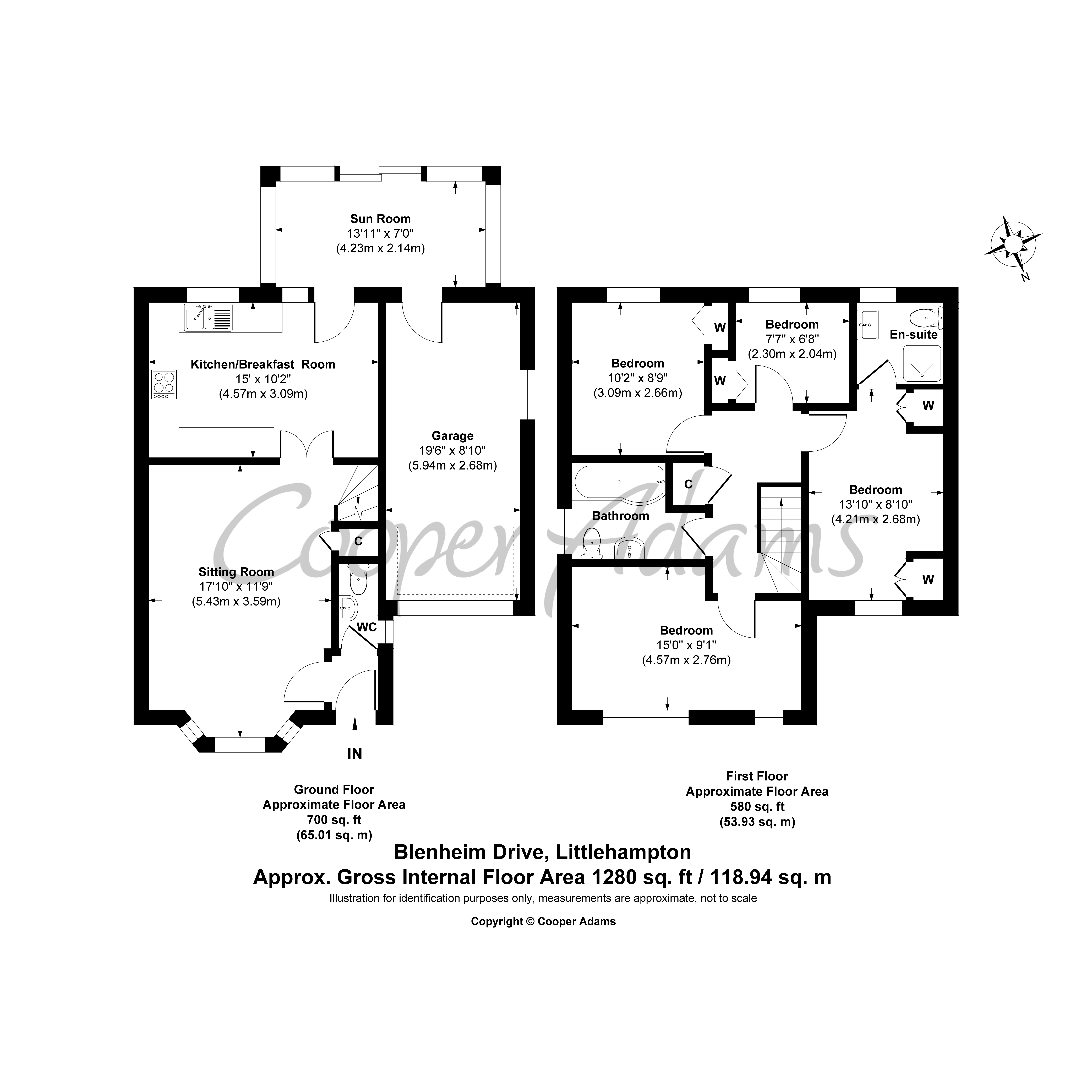 4 bed house for sale in Blenheim Drive, Rustington - Property floorplan
