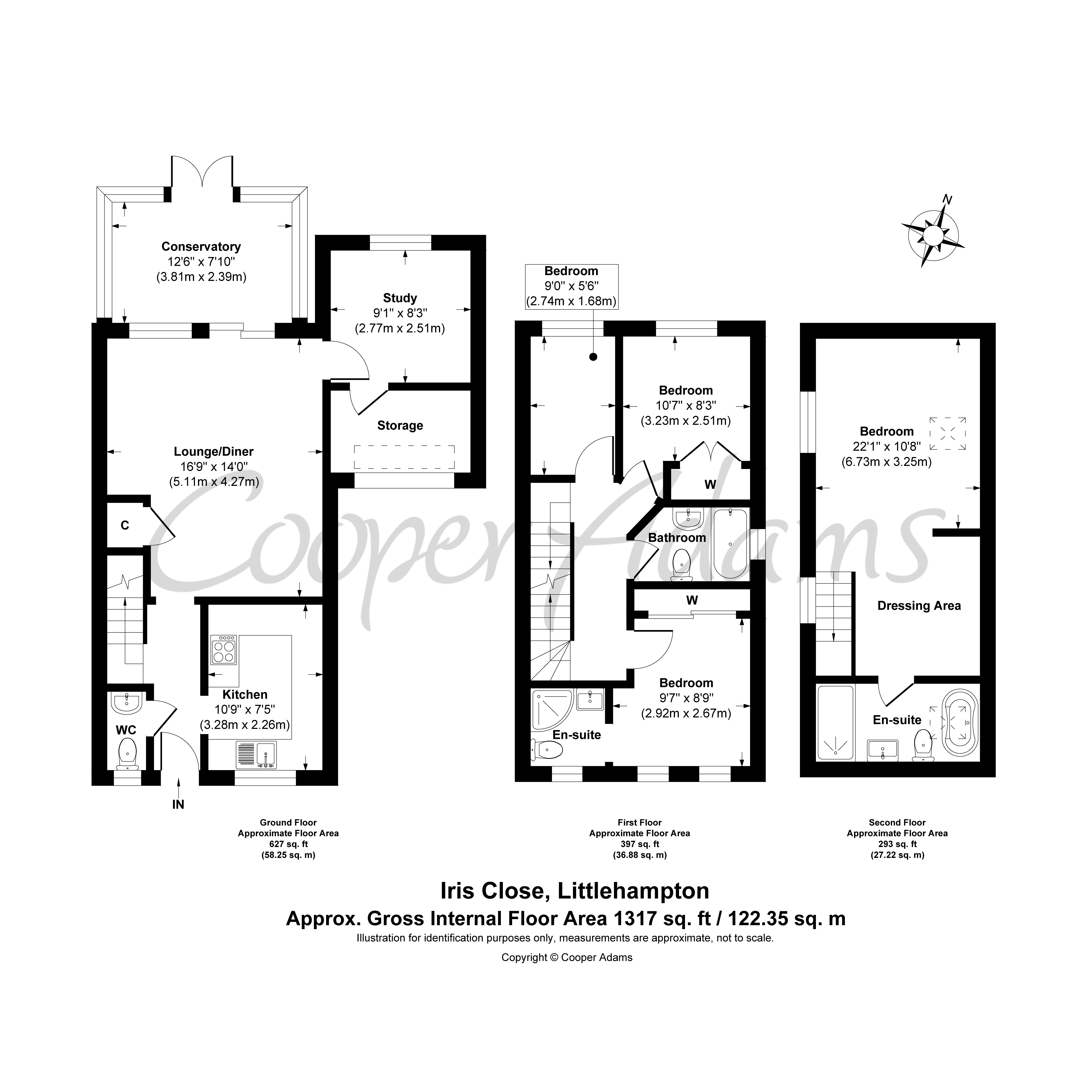 4 bed house for sale in Iris Close, Littlehampton - Property floorplan