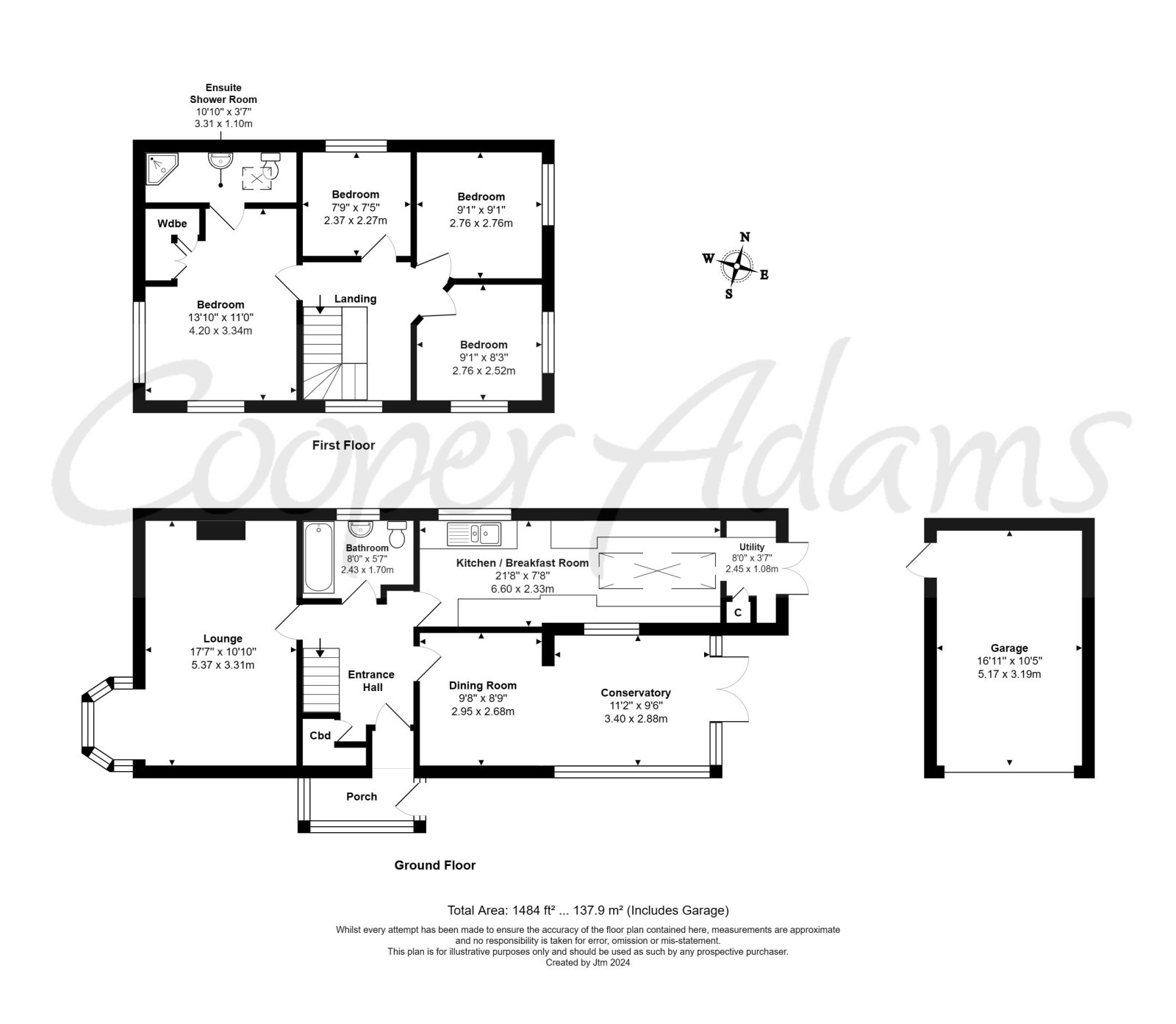 4 bed house for sale in Holmes Lane, Rustington - Property floorplan