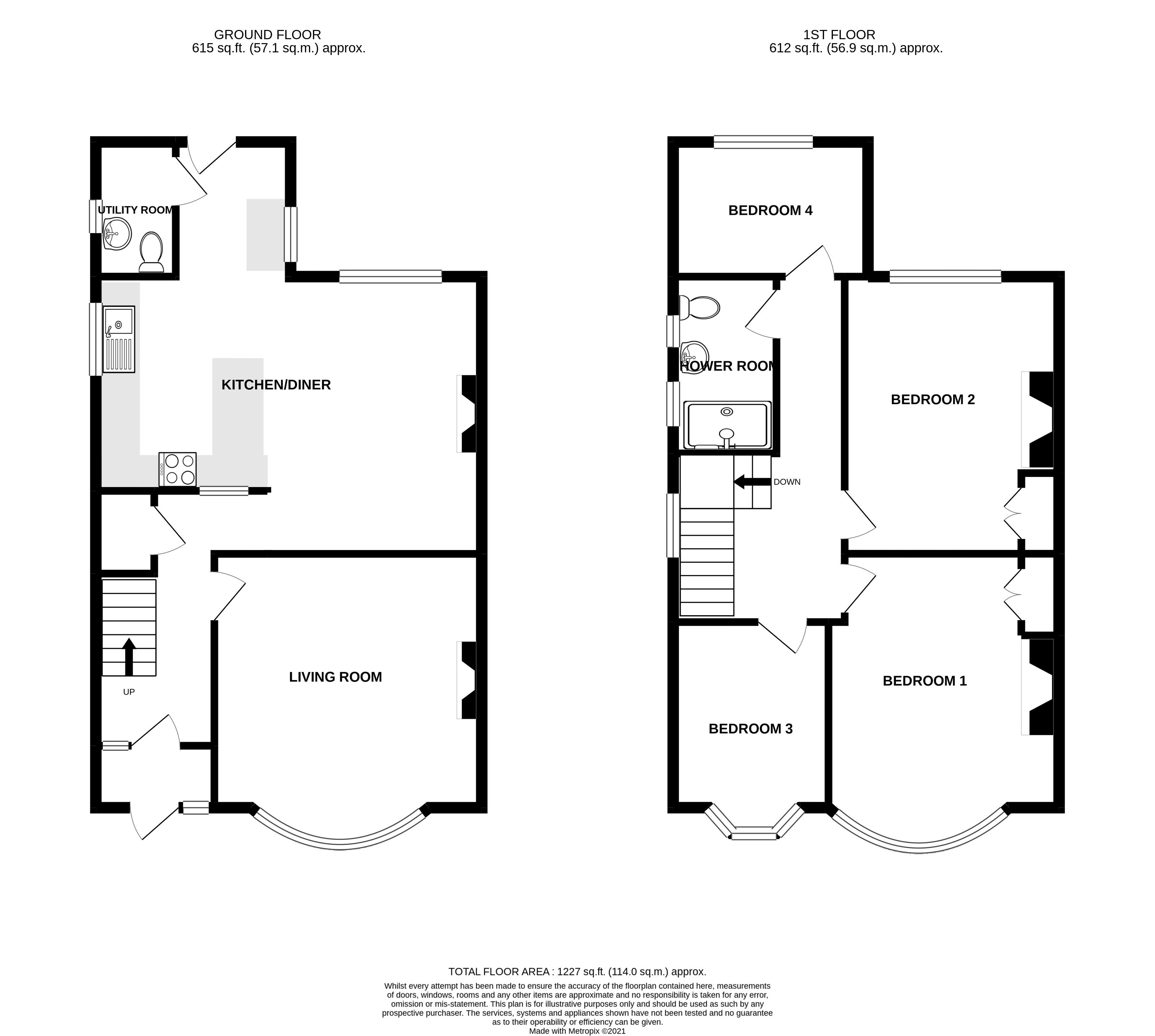 4 bed house for sale in Richmond Avenue, Aldwick - Property Floorplan