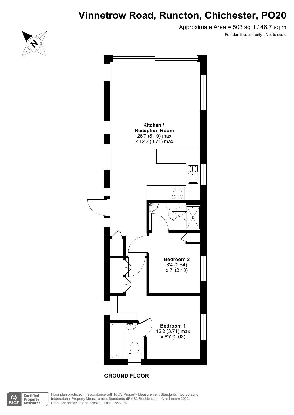 2 bed bungalow for sale in Vinnetrow Road, Runcton - Property Floorplan