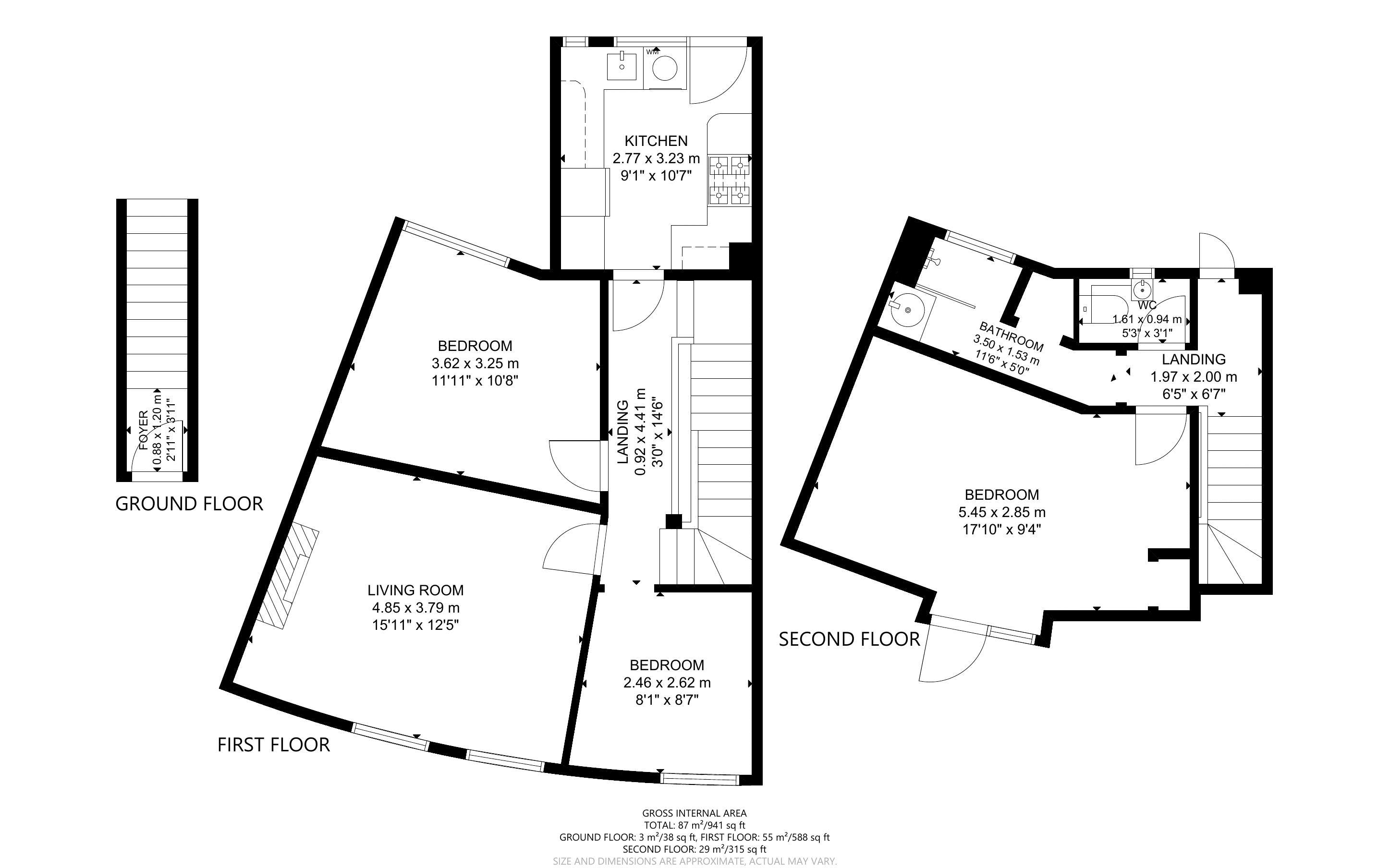 3 bed apartment for sale in Barrack Lane, Aldwick - Property Floorplan