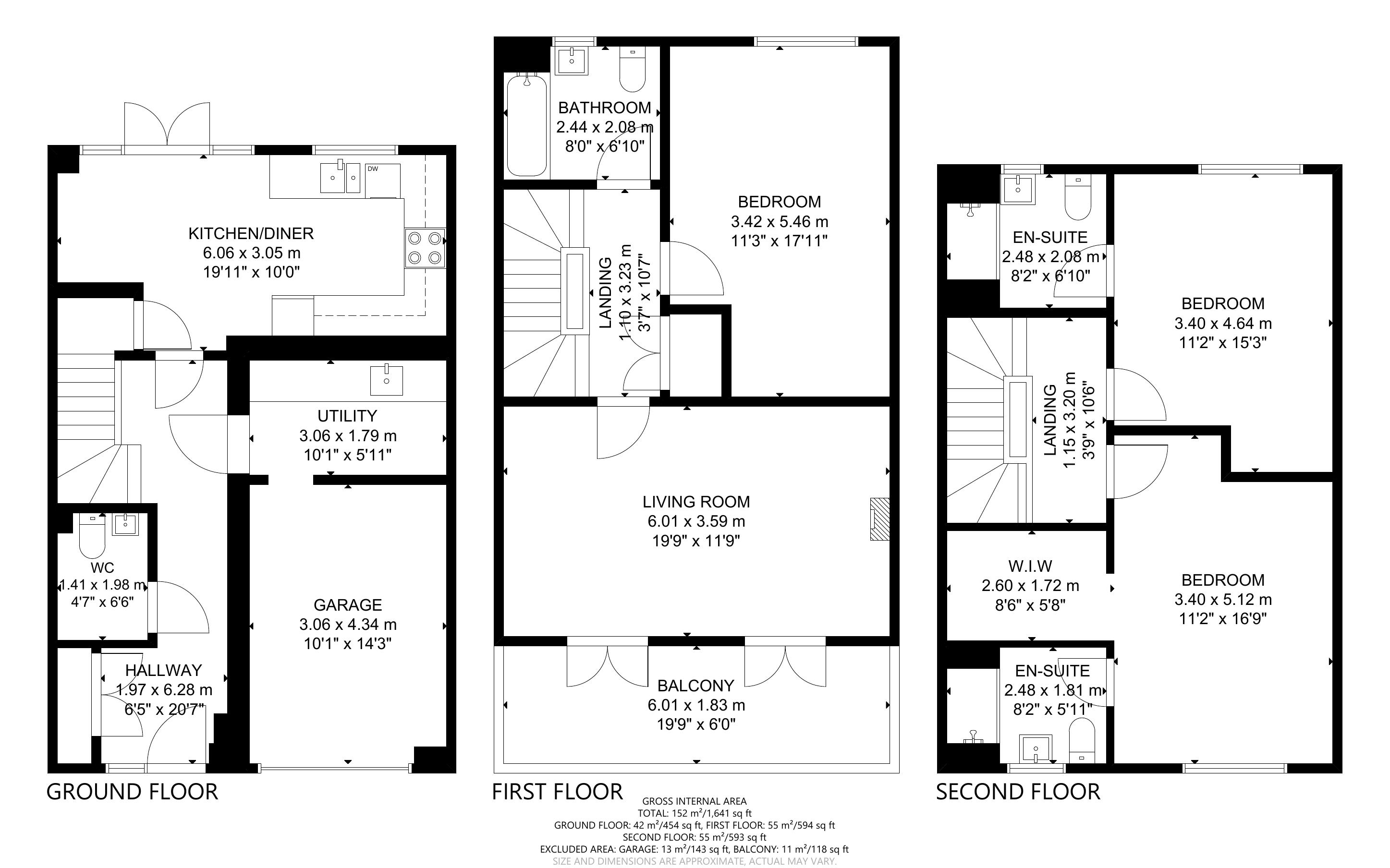 3 bed house for sale in North Mead, Summersdale, Chichester - Property Floorplan