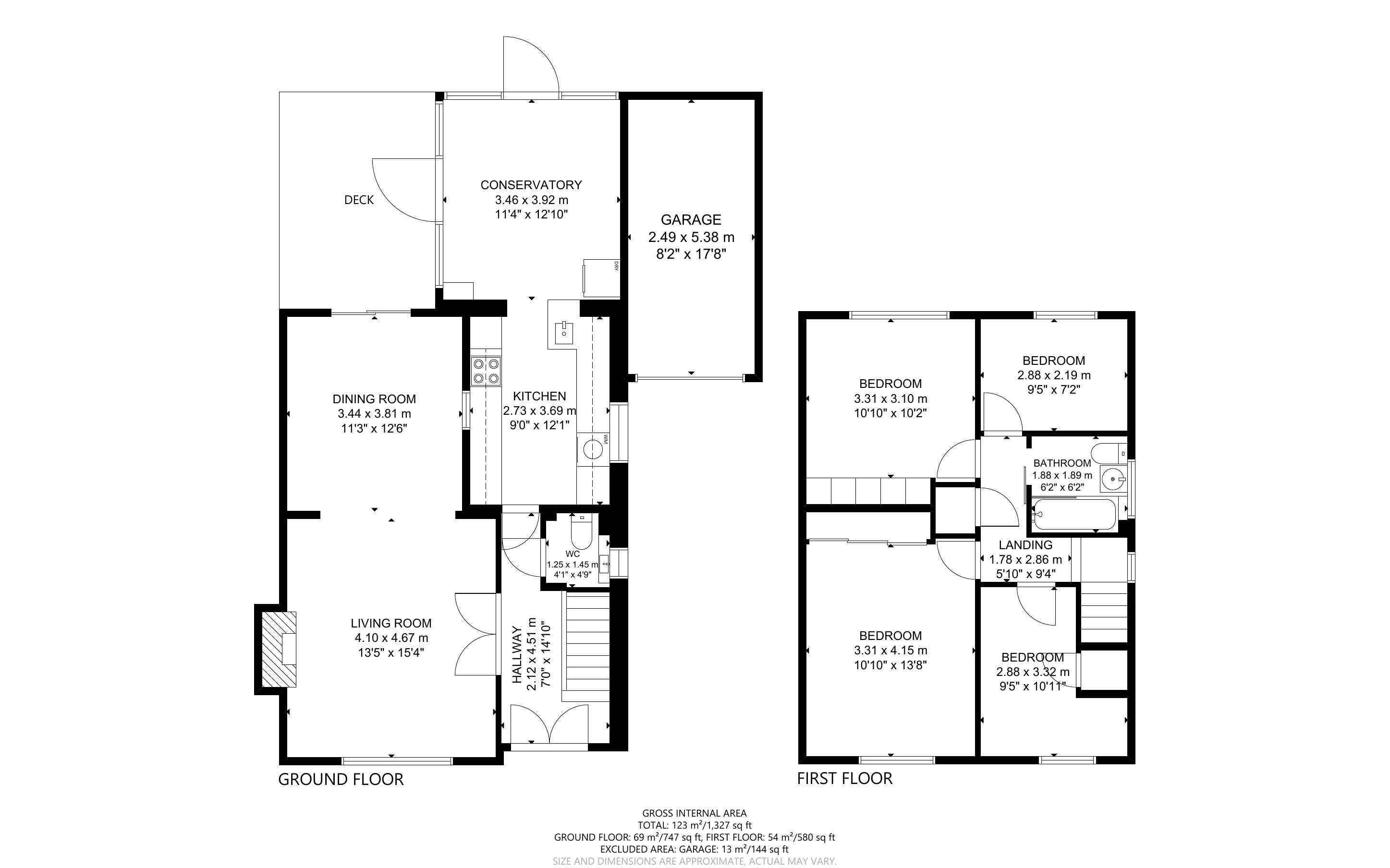 4 bed house for sale in Barnetts Field, Westergate - Property Floorplan