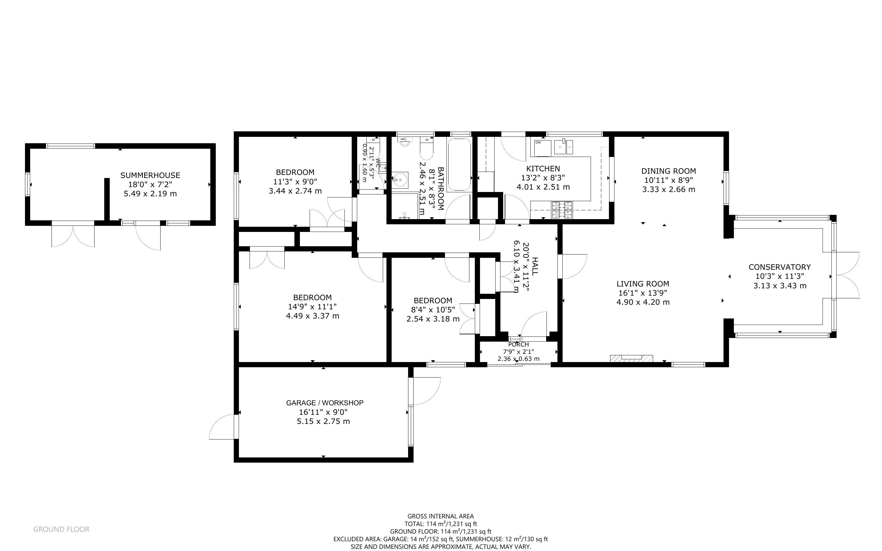 3 bed bungalow for sale in Chawkmare Coppice, Bognor Regis - Property Floorplan