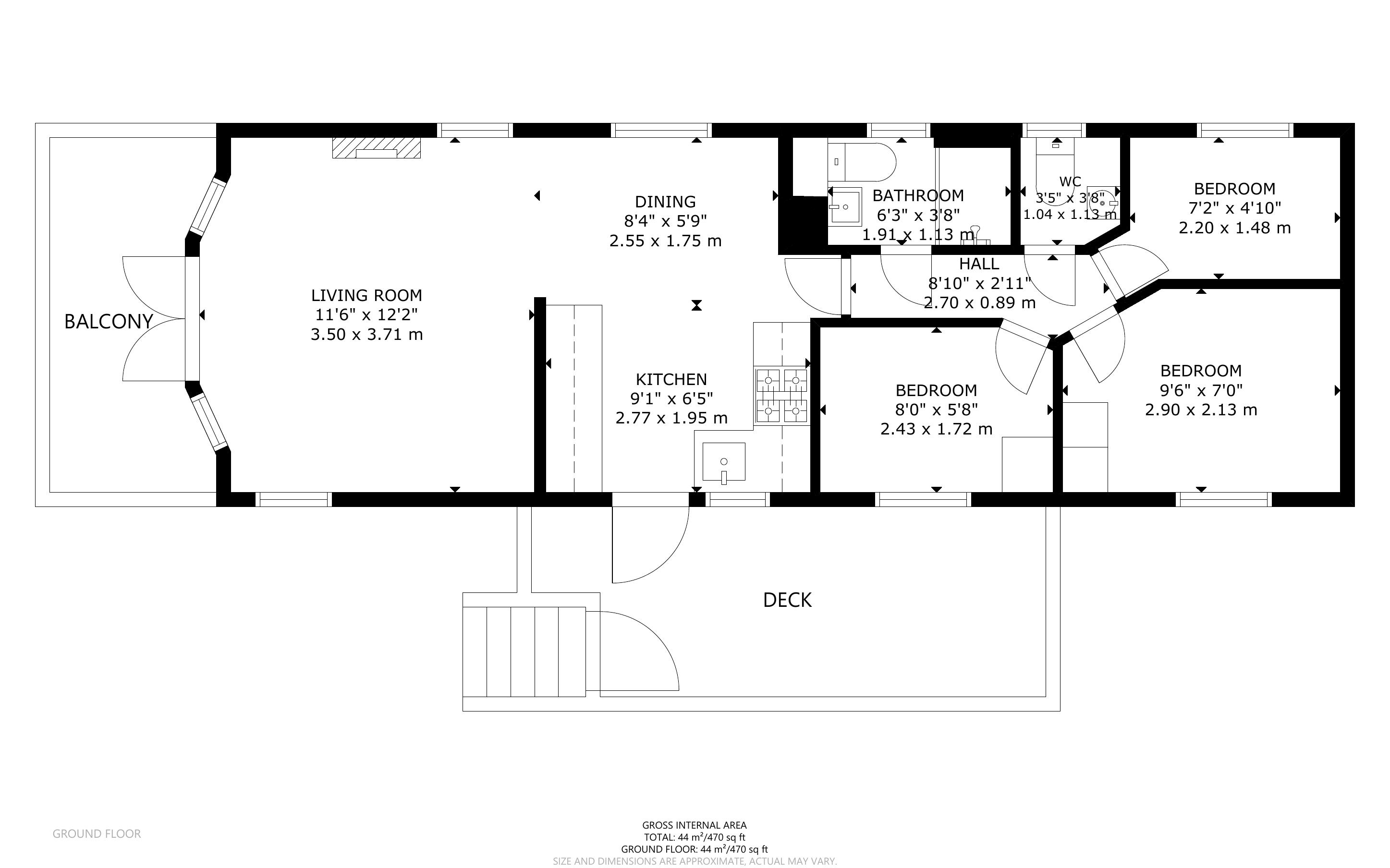3 bed bungalow for sale in Vinnetrow Road, Runcton - Property Floorplan