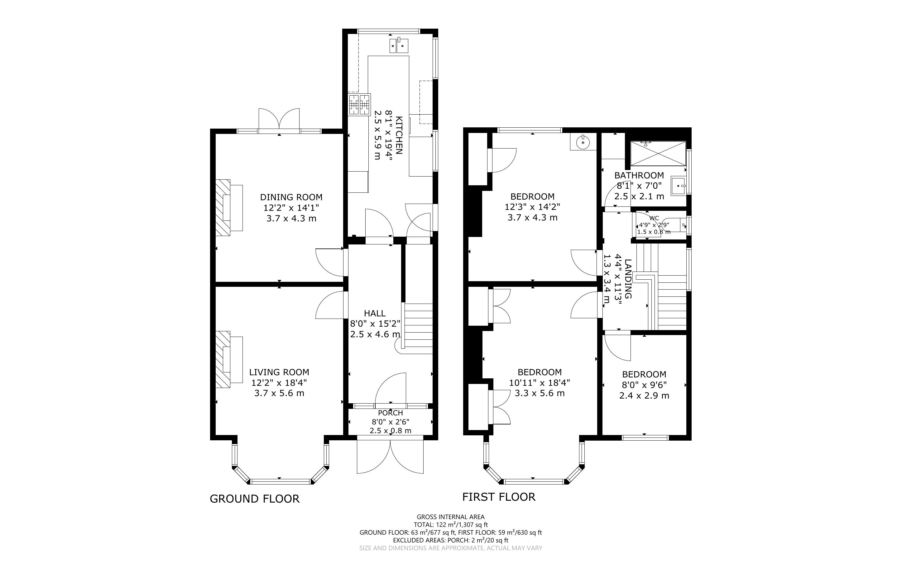 3 bed house for sale in Hillsboro Road, Bognor Regis - Property Floorplan