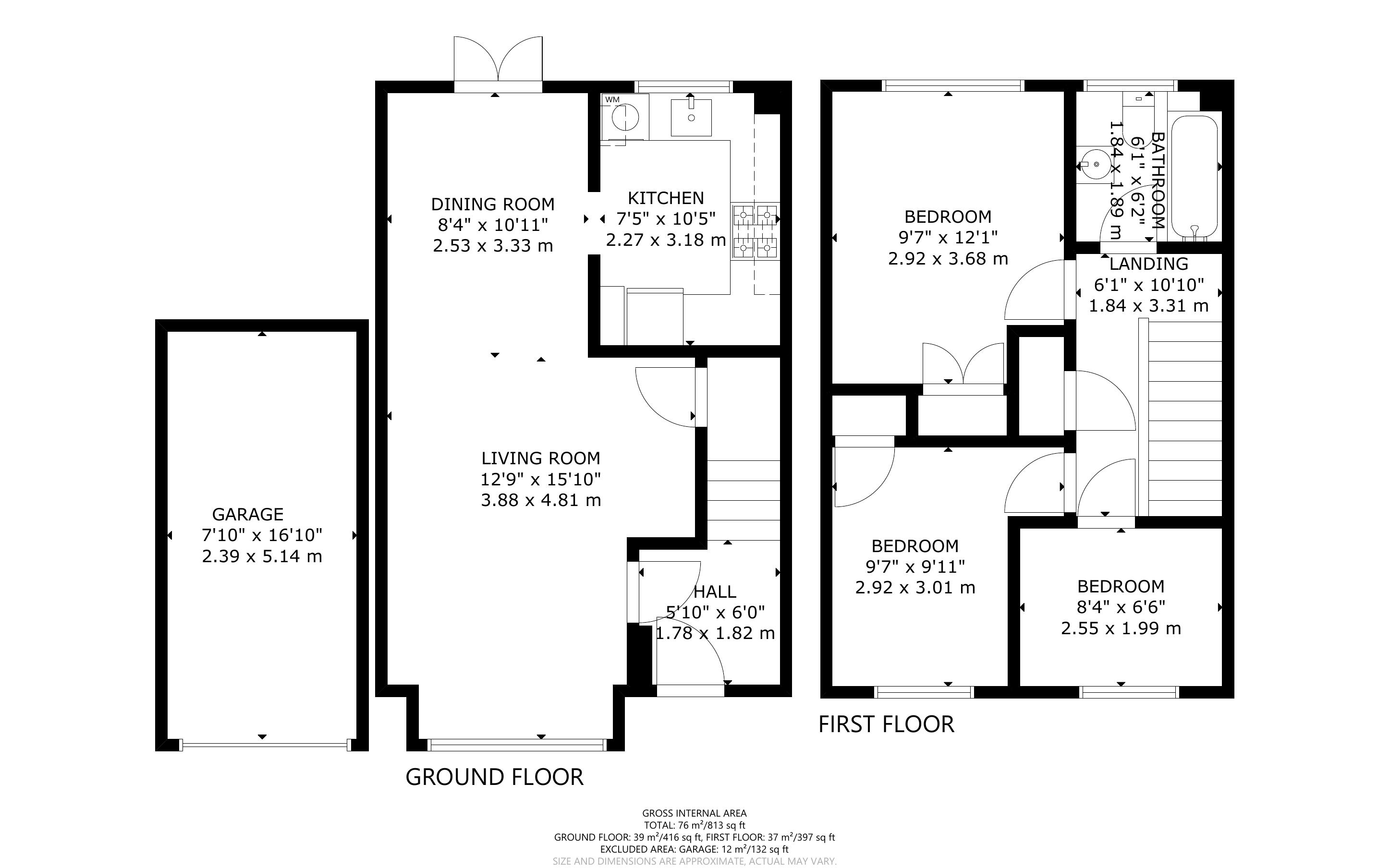 3 bed house for sale in Markfield, Bognor Regis - Property Floorplan