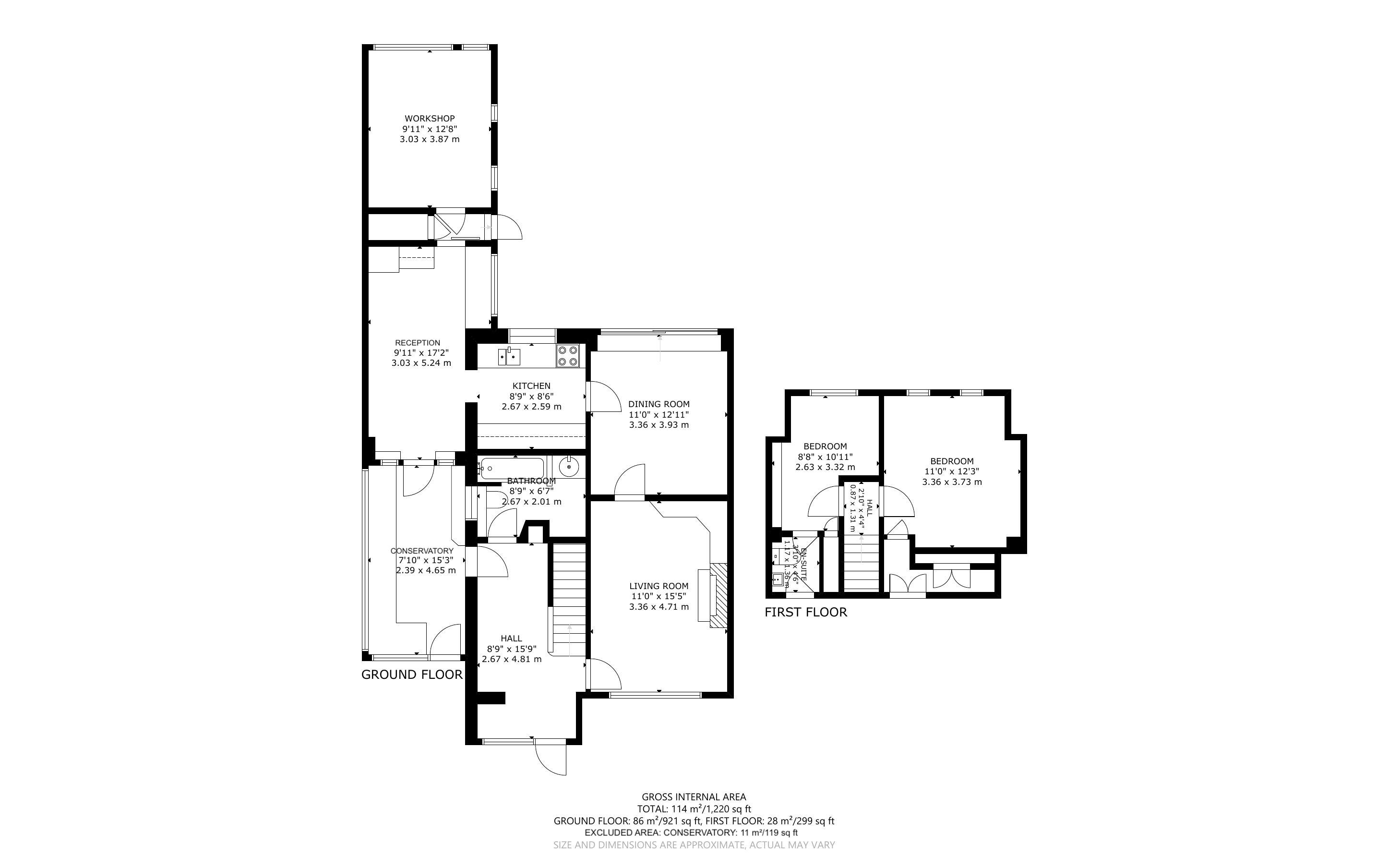 2 bed bungalow for sale in Barons Mead, Pagham - Property Floorplan