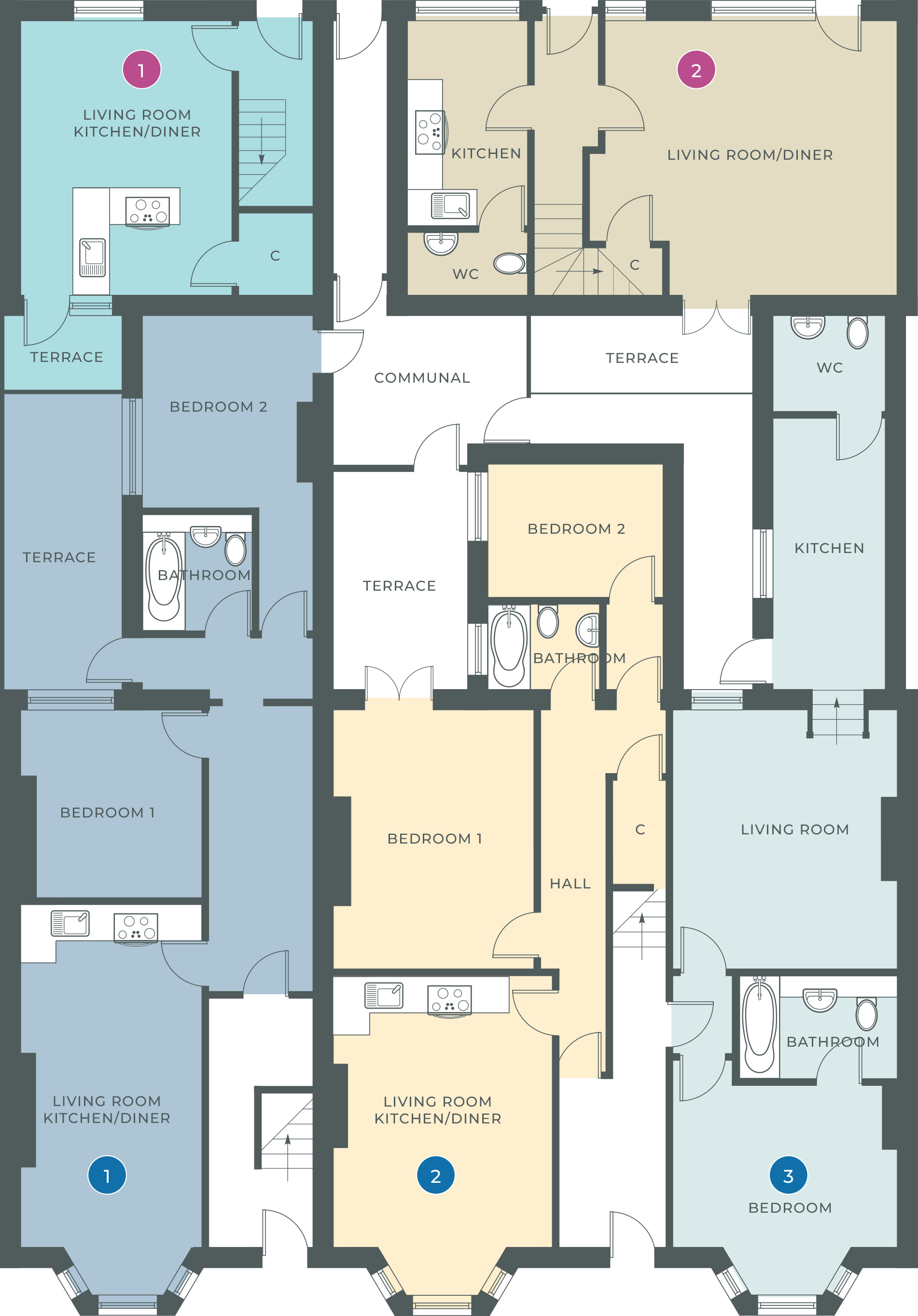 1 bed apartment for sale in The Steyne, Bognor Regis - Property Floorplan
