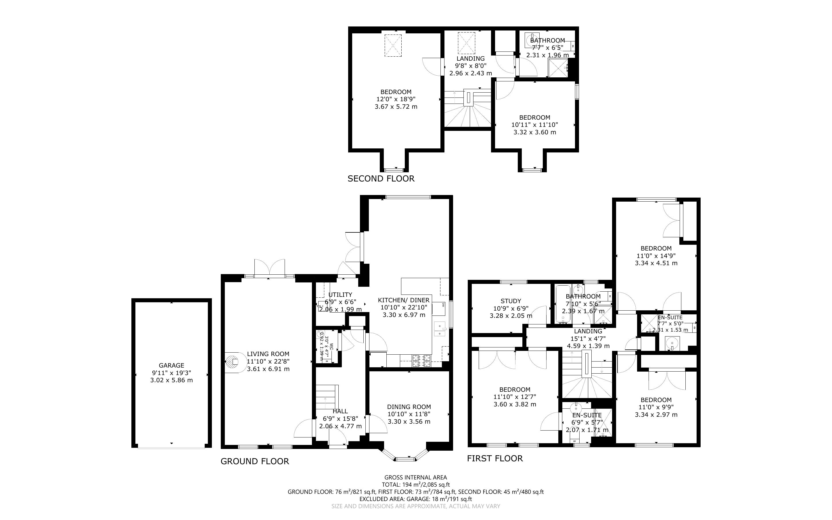 5 bed house for sale in Bulbeck Way, Felpham - Property Floorplan