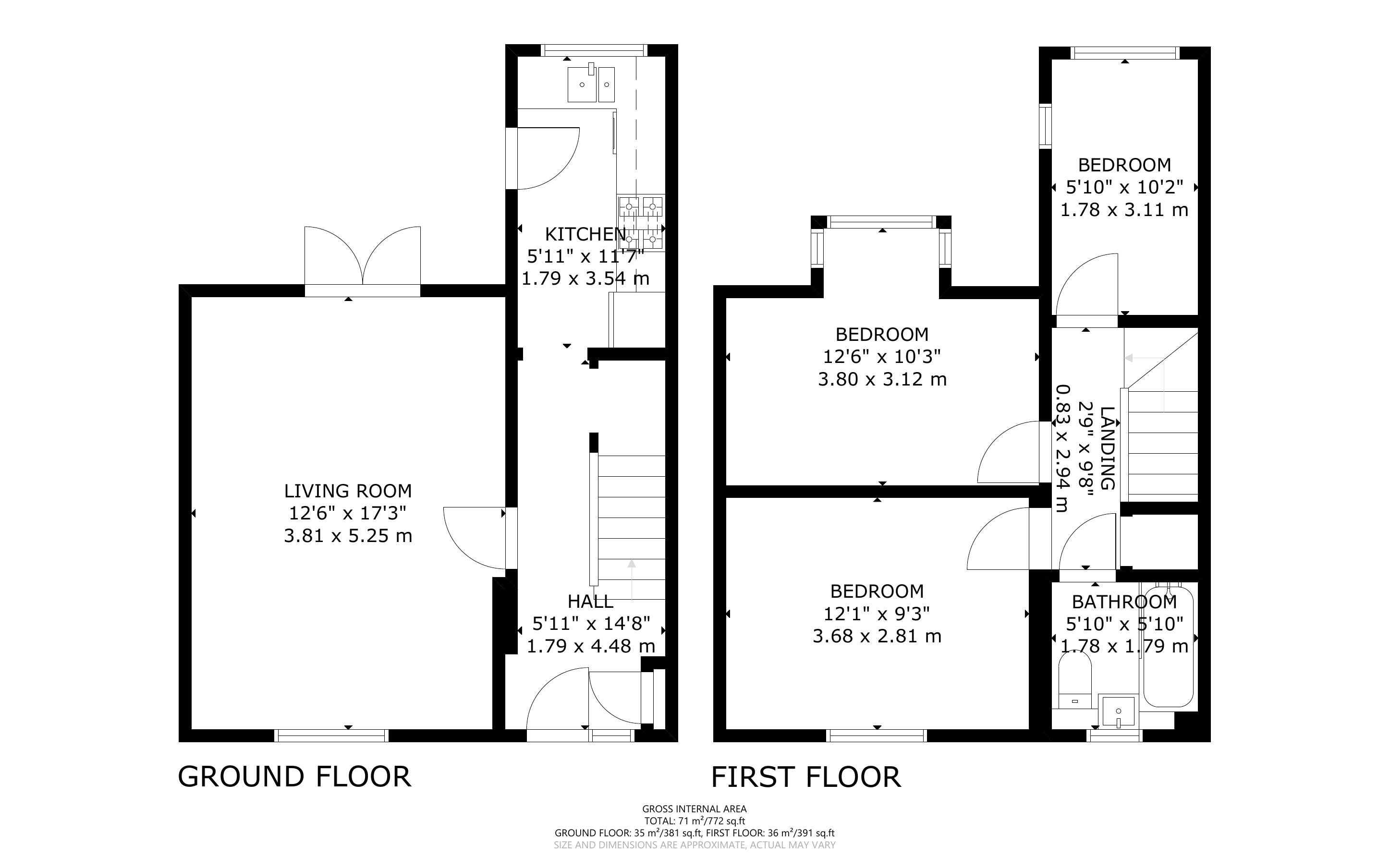 3 bed house for sale in Marshall Avenue, Bognor Regis - Property Floorplan