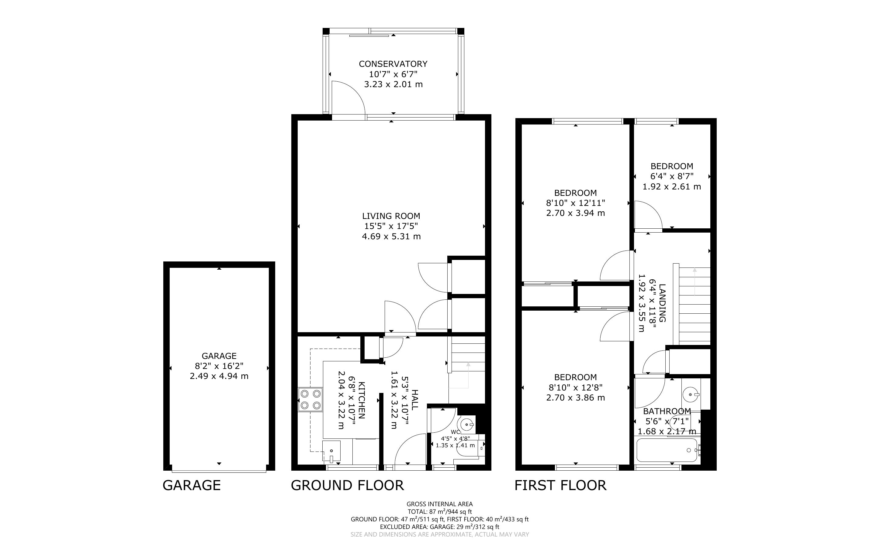 3 bed house for sale in Highfield Road, Bognor Regis - Property Floorplan