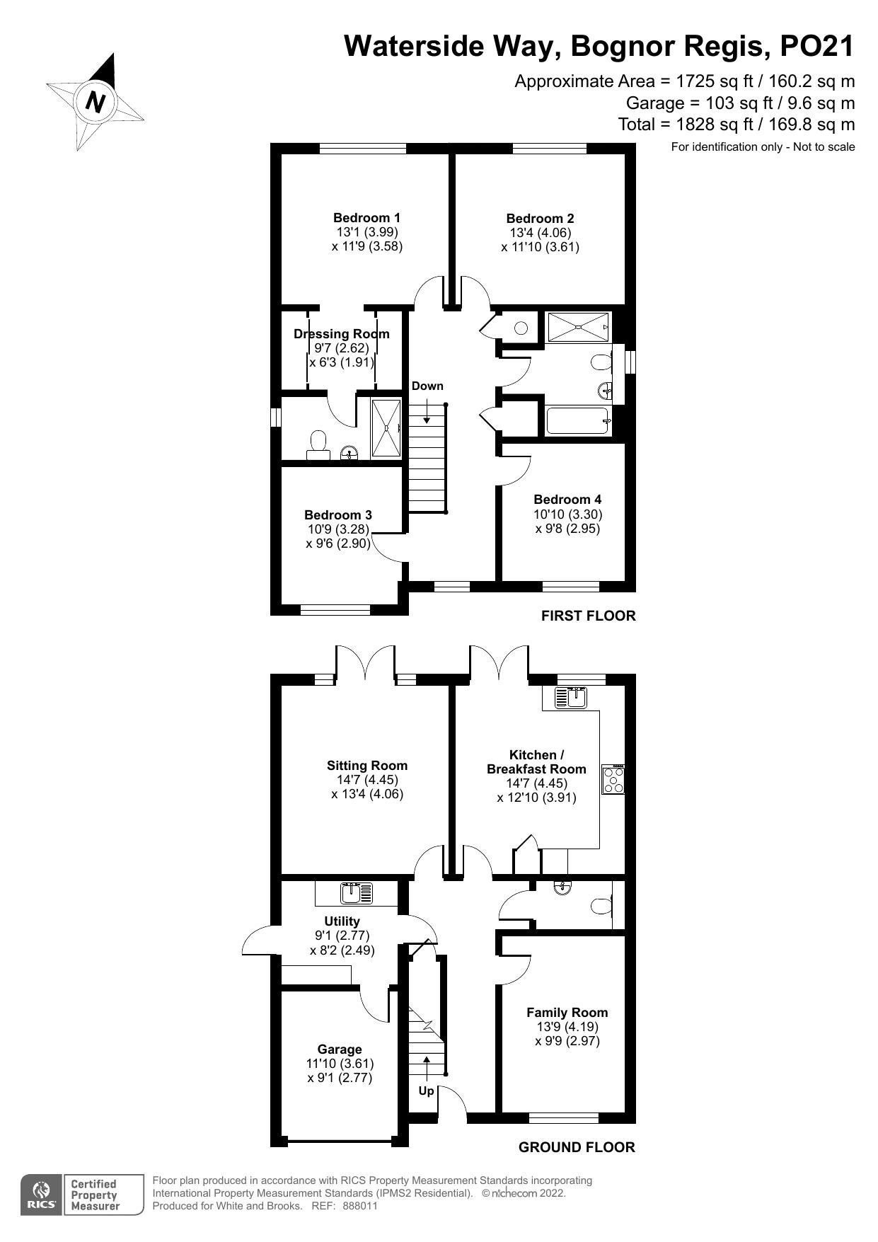 4 bed house for sale in Waterside Way, Bognor Regis - Property Floorplan