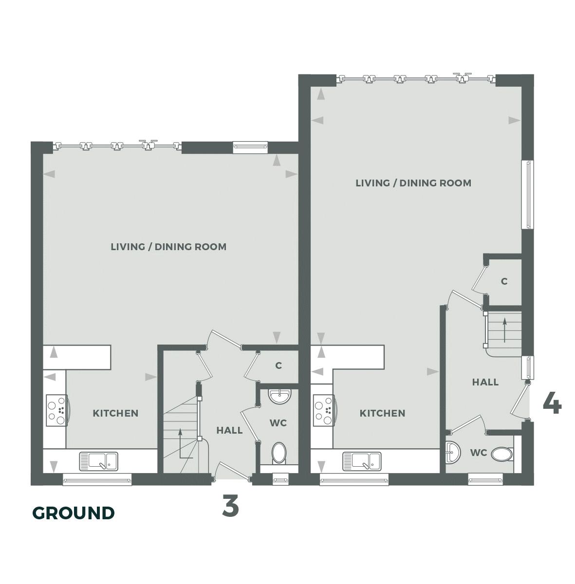 2 bed house for sale in Woolspinners Close, Loxwood - Property Floorplan