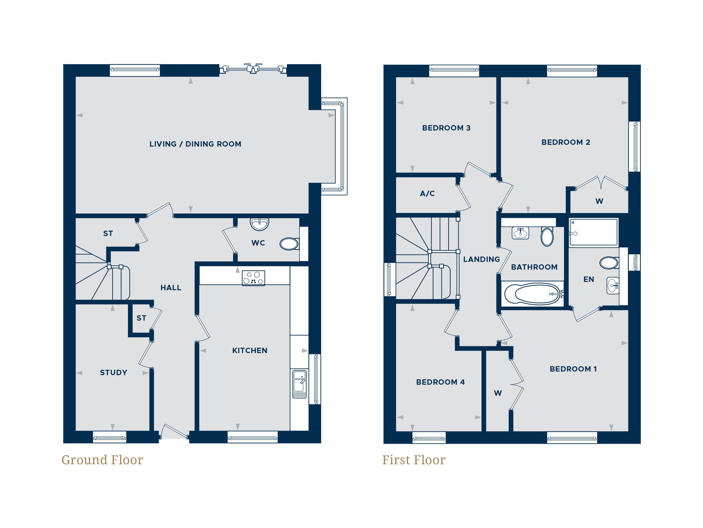 4 bed house for sale in Barnham Road, Eastergate - Property Floorplan