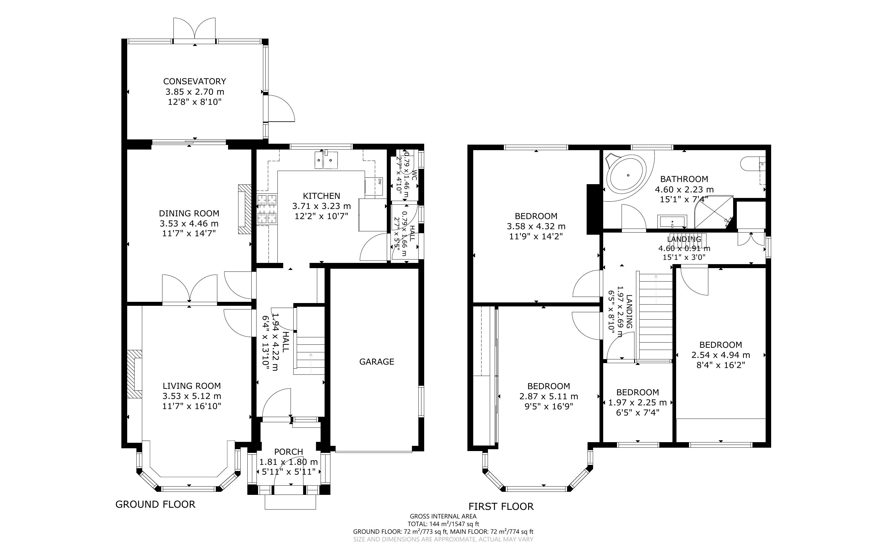 4 bed house for sale in Glenway, Bognor Regis - Property Floorplan