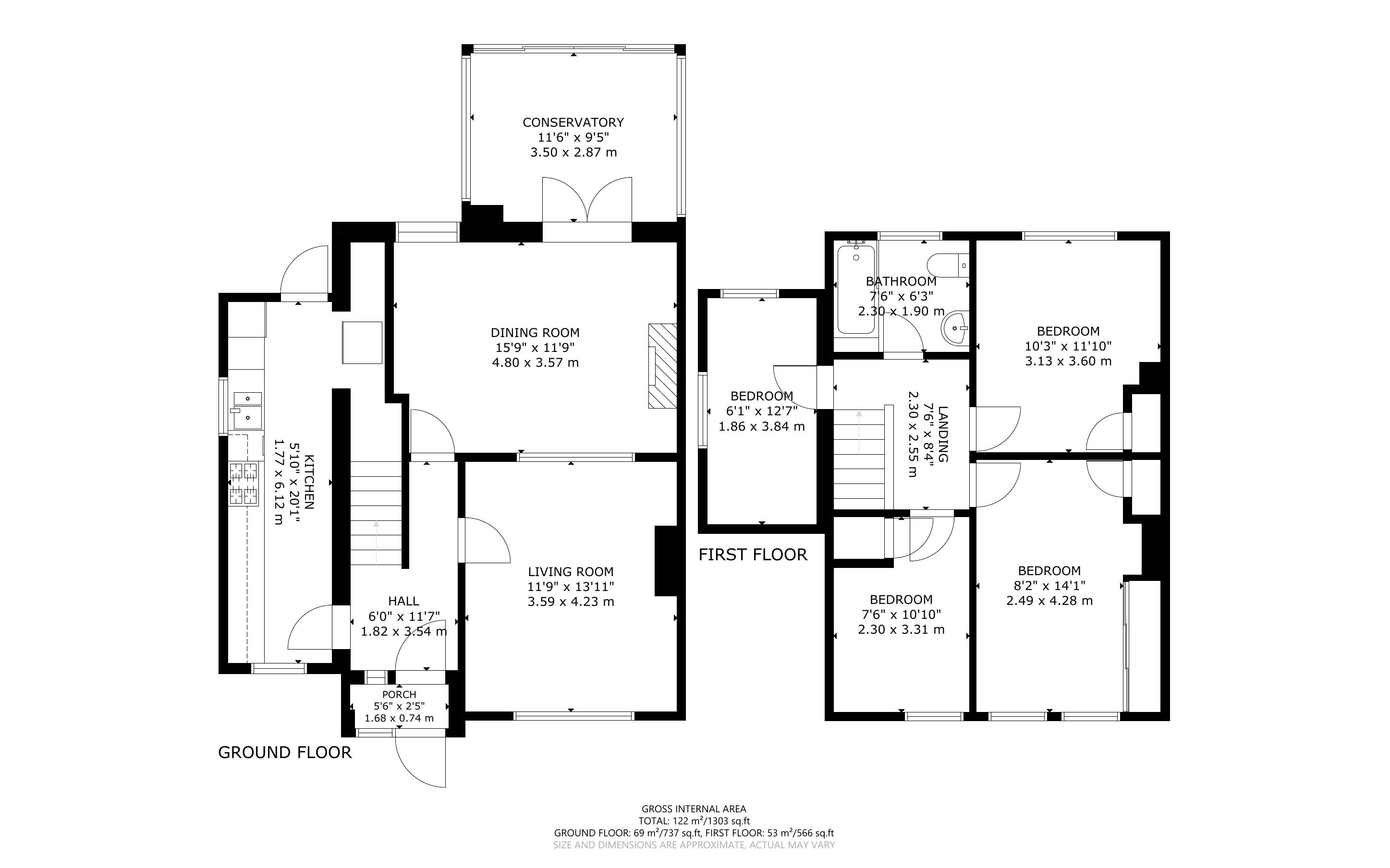 4 bed house for sale in Cootes Lane, Middleton On Sea - Property Floorplan