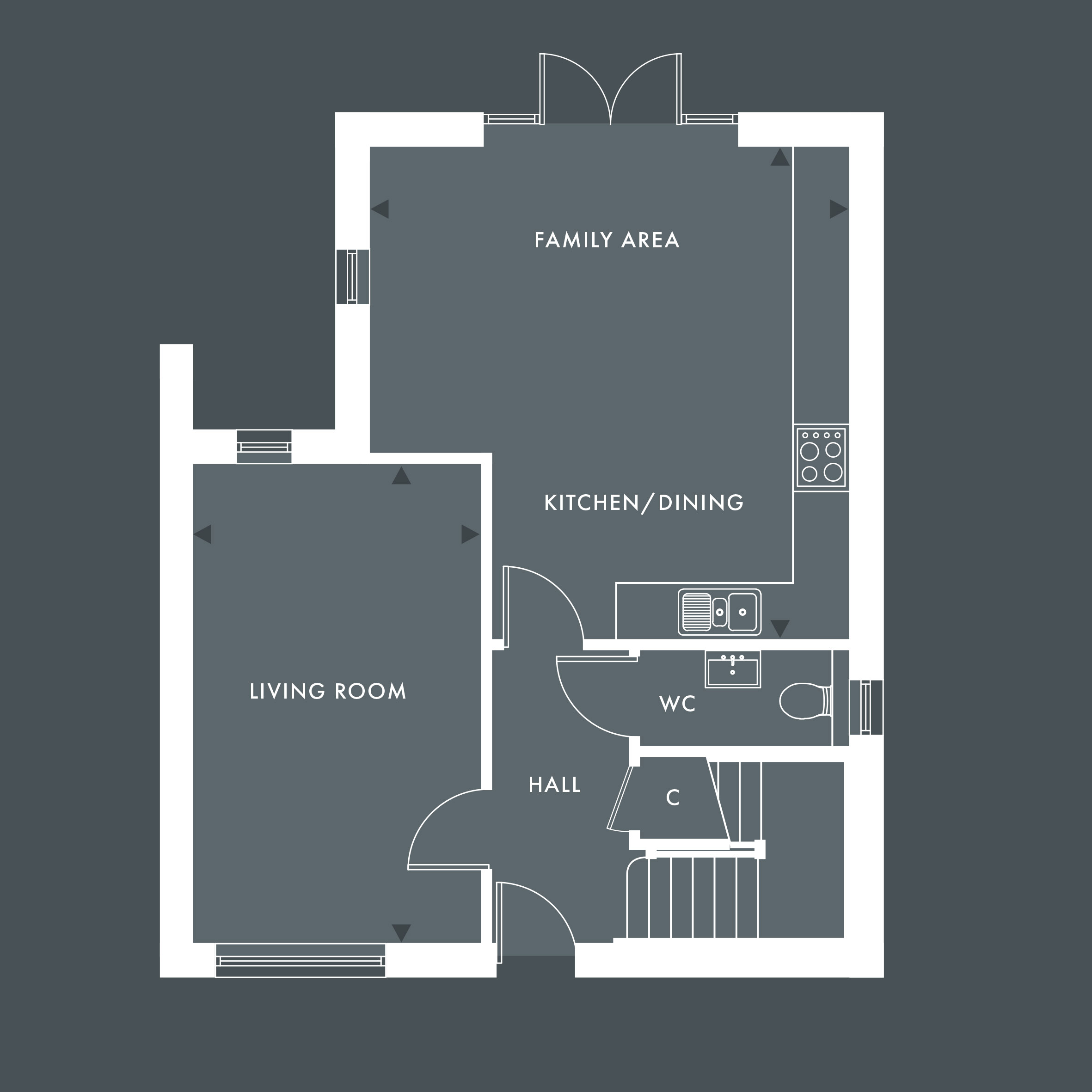 2 bed house for sale in Coombe Road, East Meon - Property Floorplan