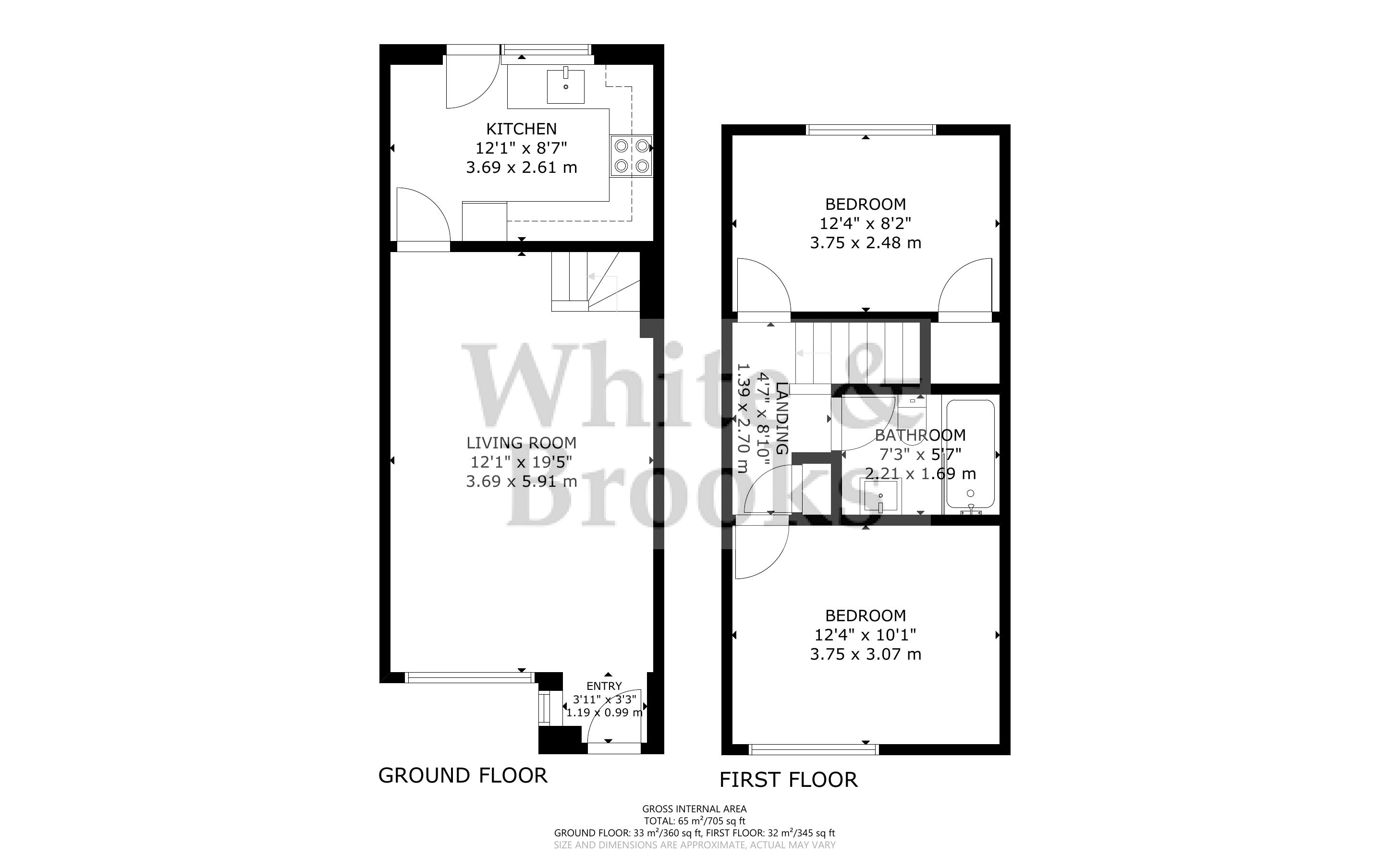 2 bed house for sale in Woodlands Road, Bognor Regis - Property Floorplan