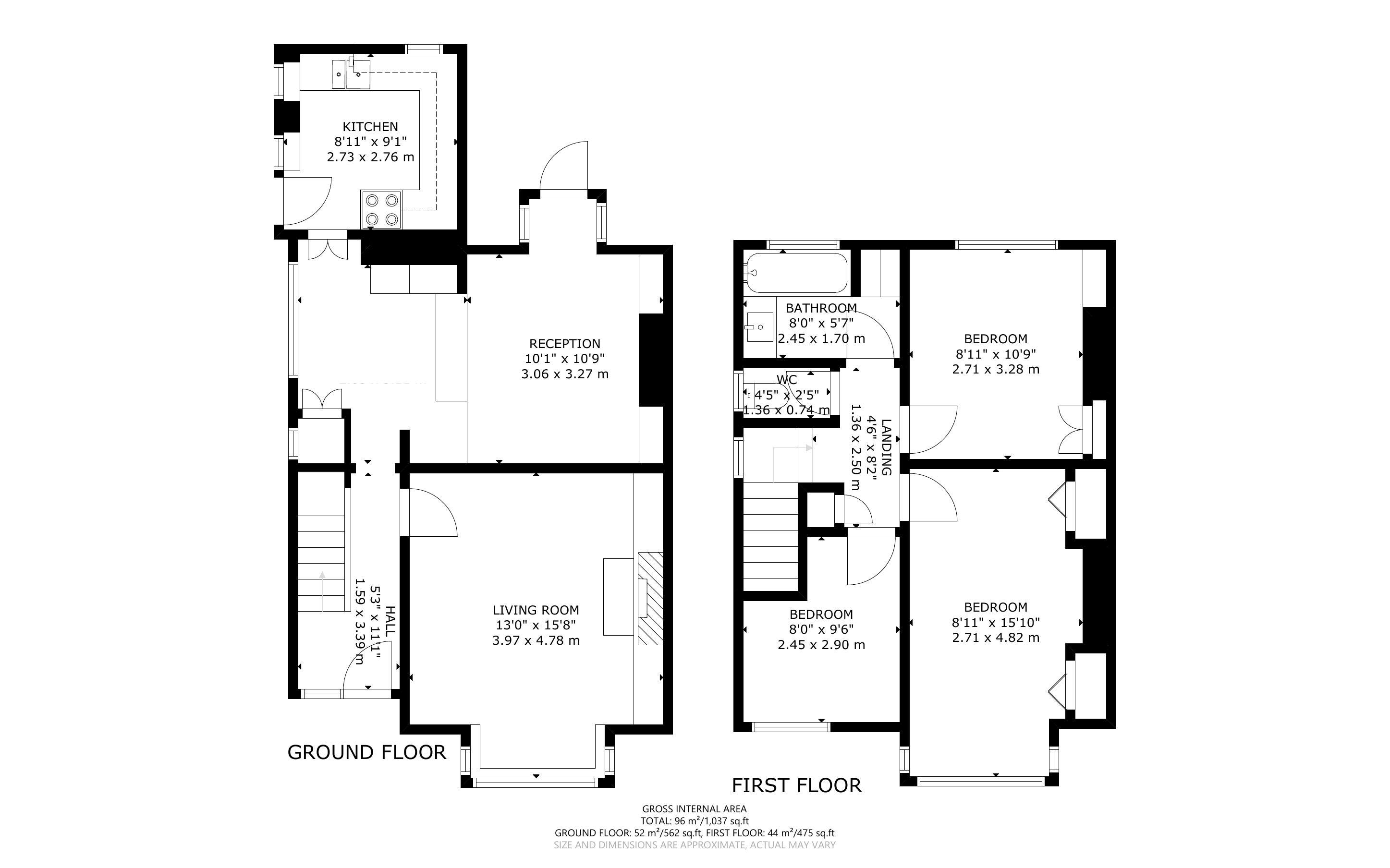 3 bed house for sale in Bassett Road, Bognor Regis - Property Floorplan