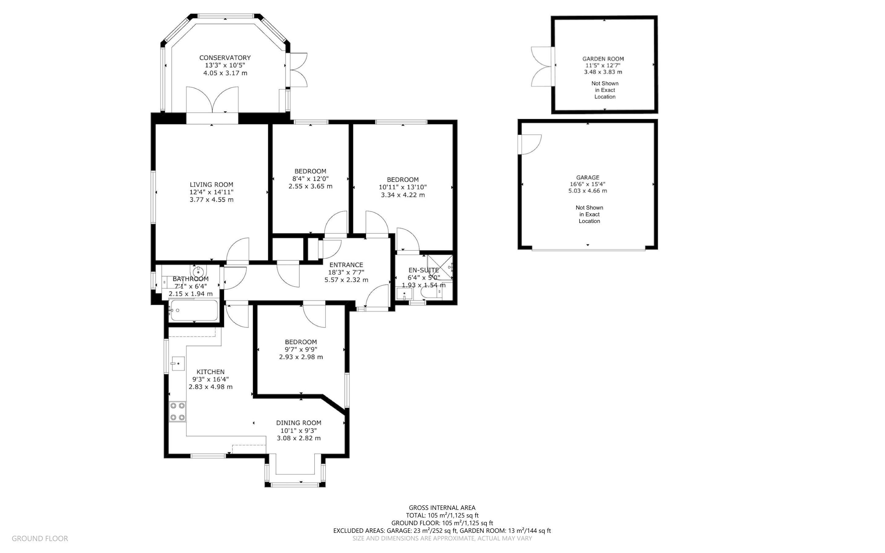 3 bed bungalow for sale in Willowbrook, Middleton On Sea - Property Floorplan