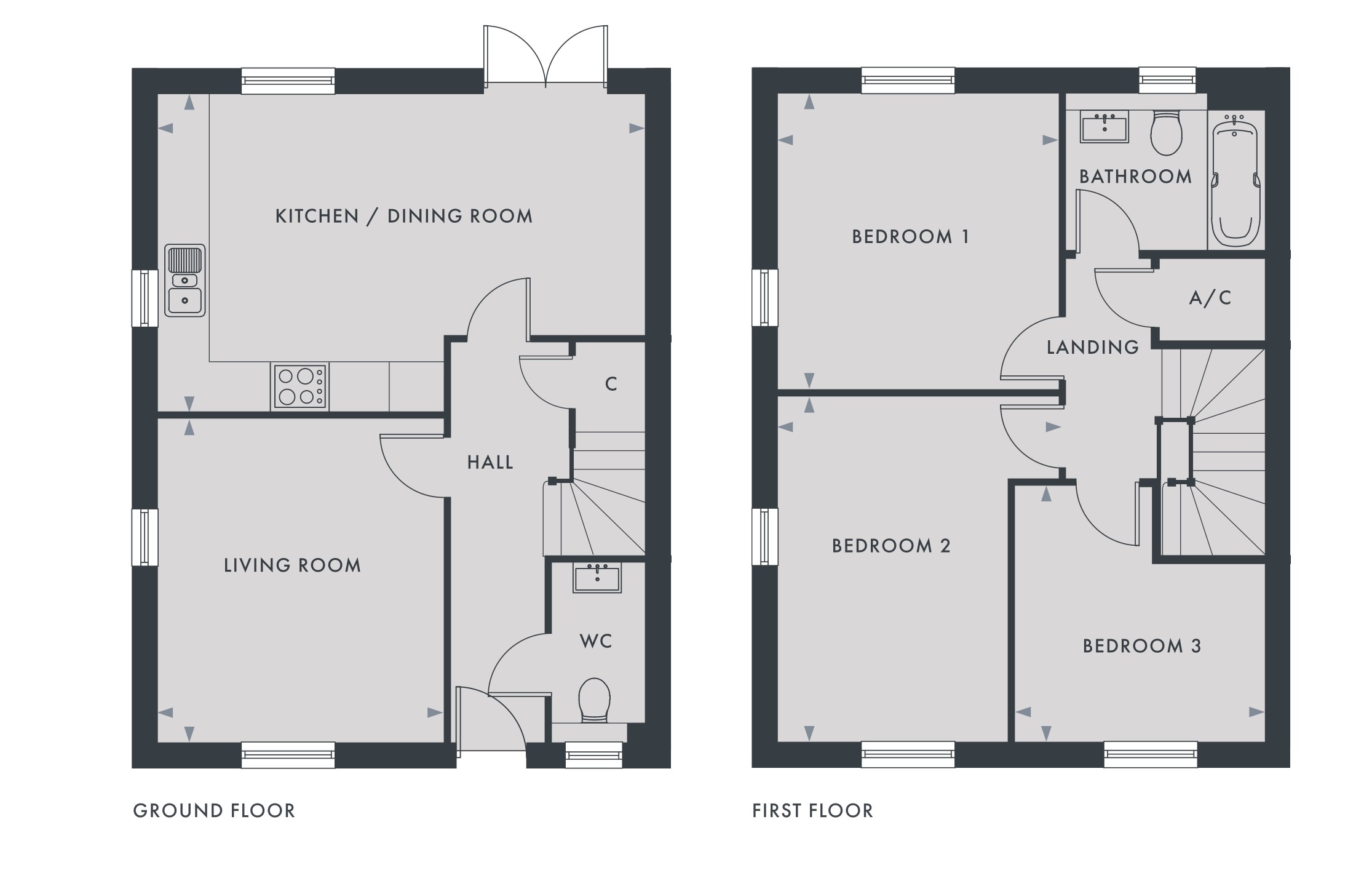 3 bed house for sale in Coombe Road, East Meon - Property Floorplan