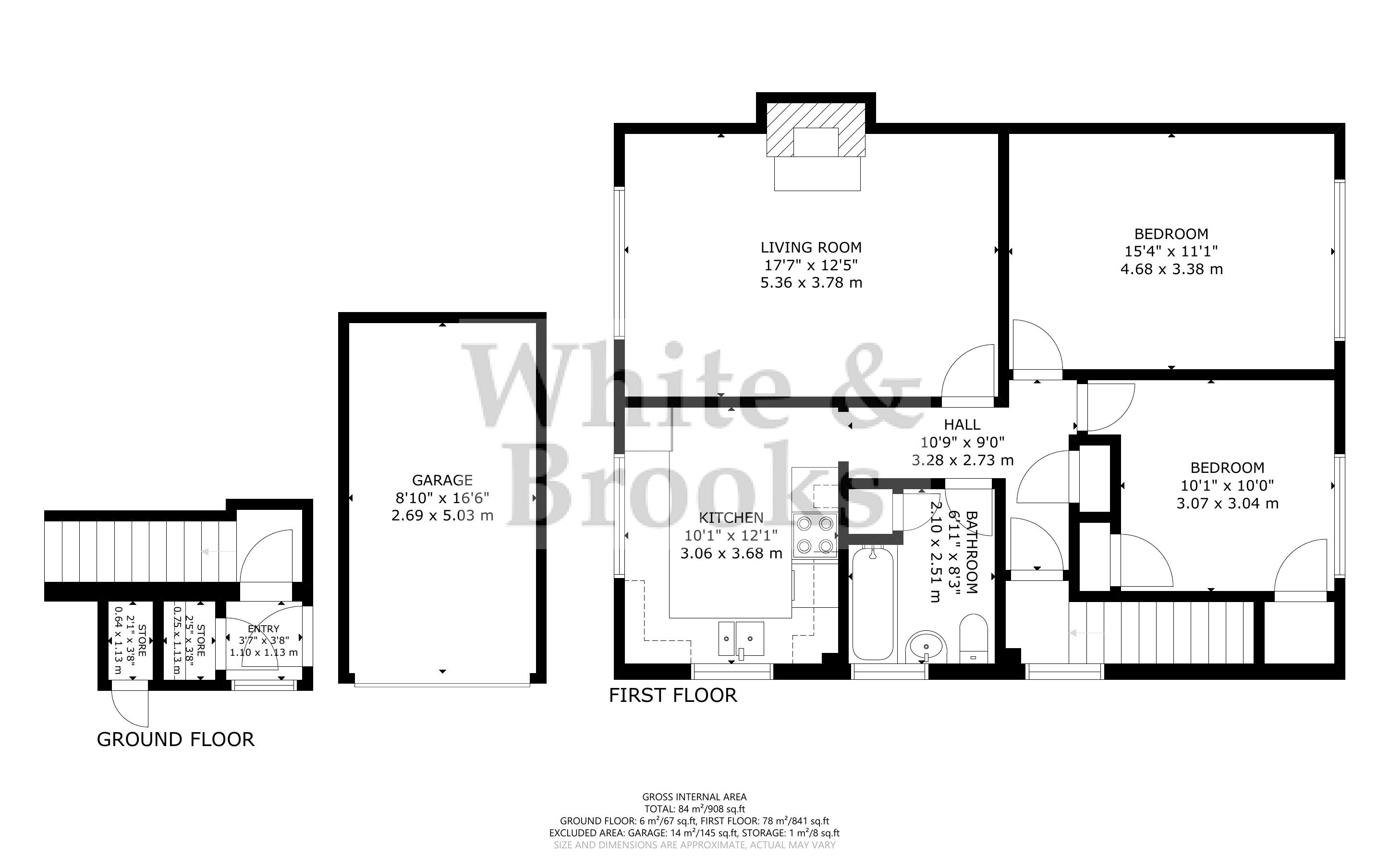 2 bed apartment for sale in New Barn Lane, North Bersted - Property Floorplan