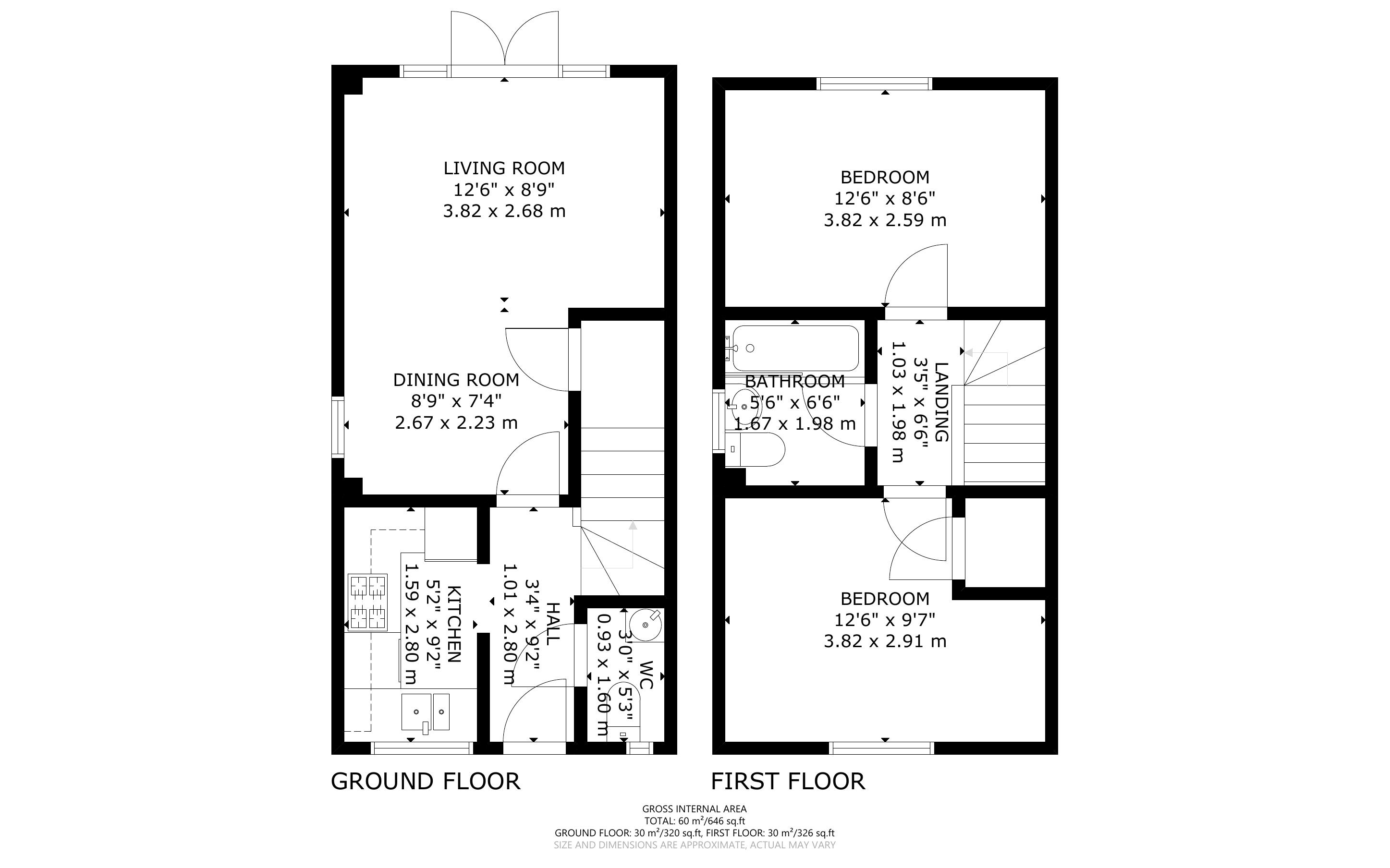 2 bed house for sale in Adlington Gardens, Bognor Regis - Property Floorplan