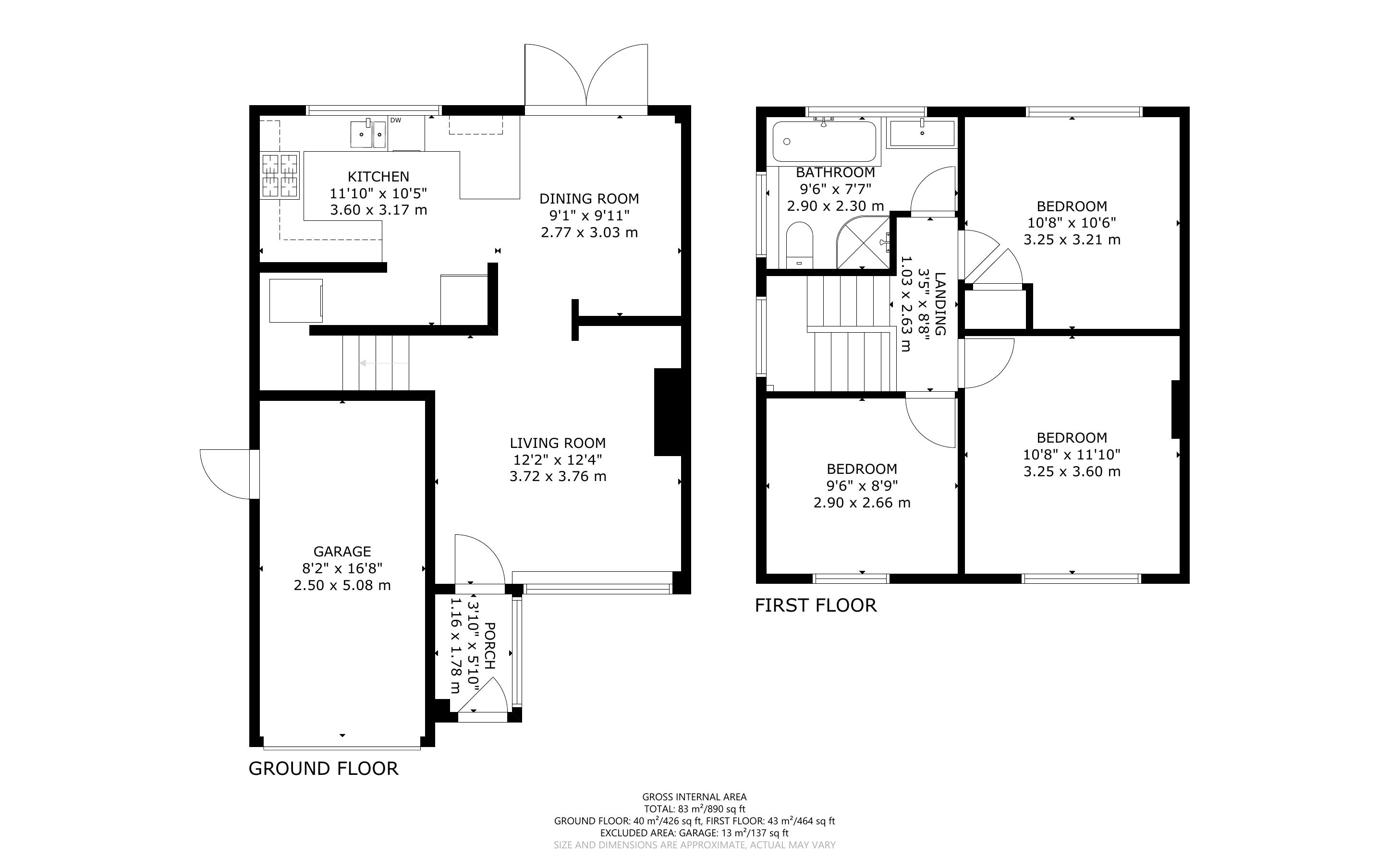 3 bed house for sale in Bursledon Close, Felpham - Property Floorplan