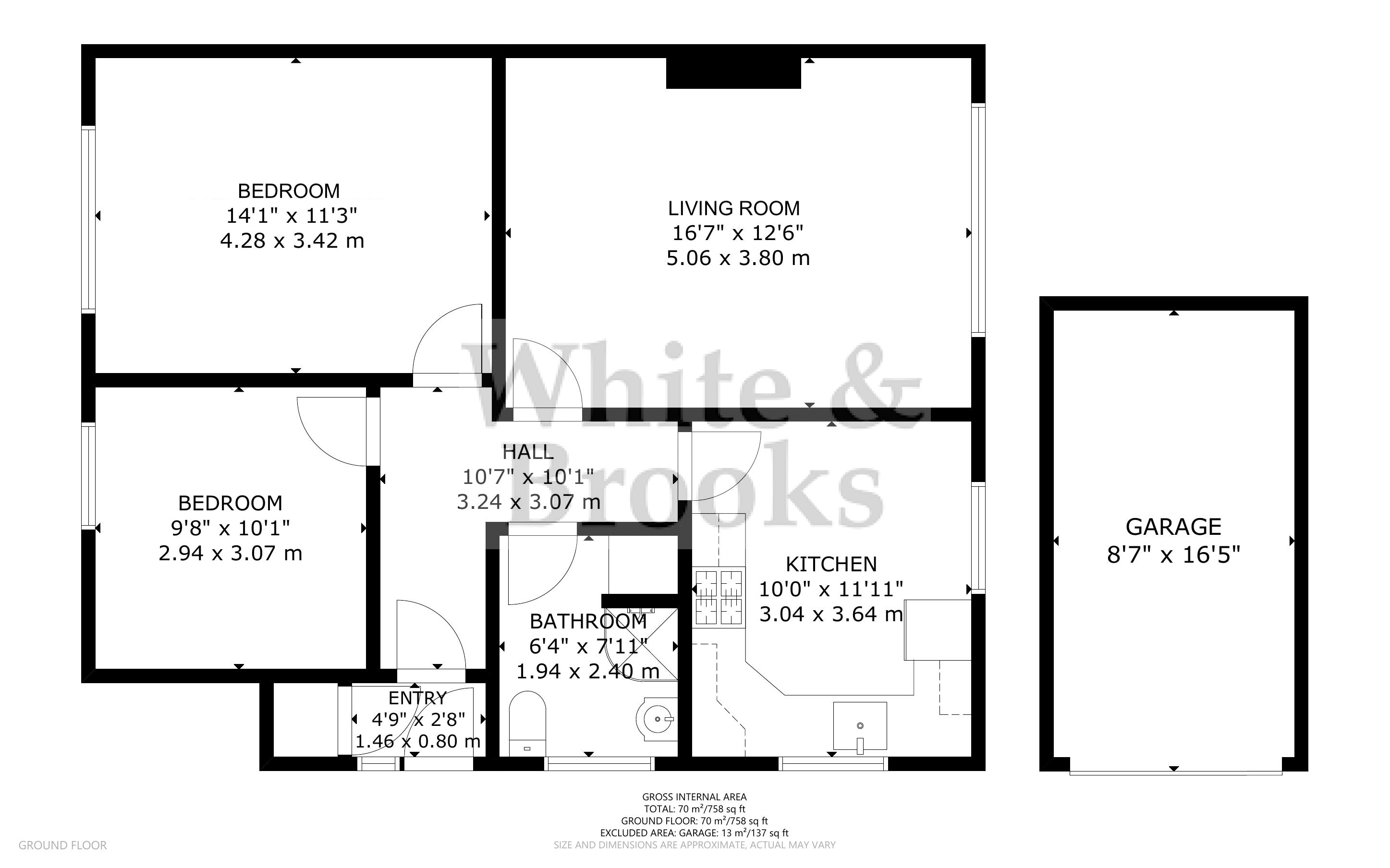 2 bed apartment for sale in Braemar Way, Bognor Regis - Property Floorplan