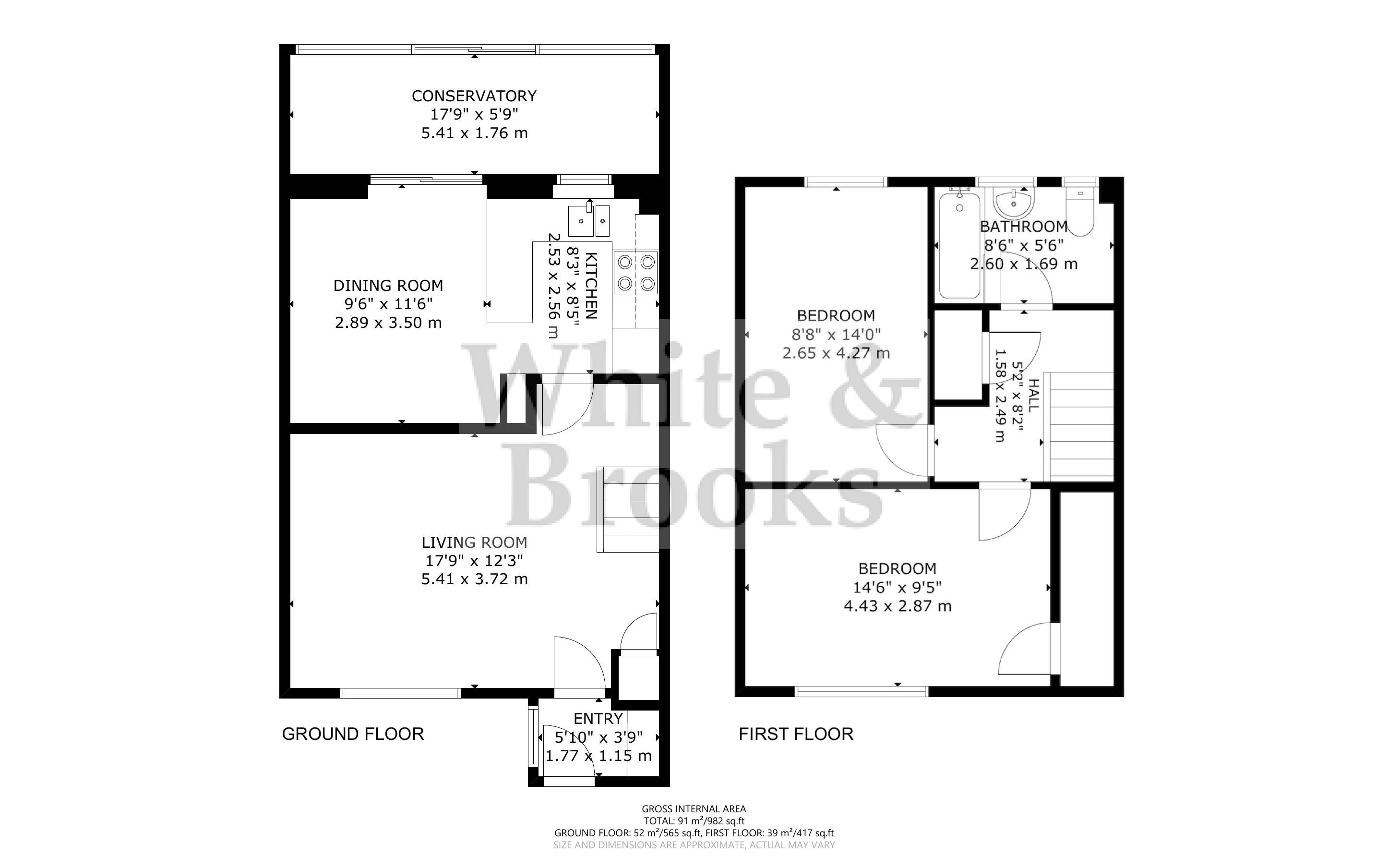 2 bed house for sale in Sandringham Way, Bognor Regis - Property Floorplan