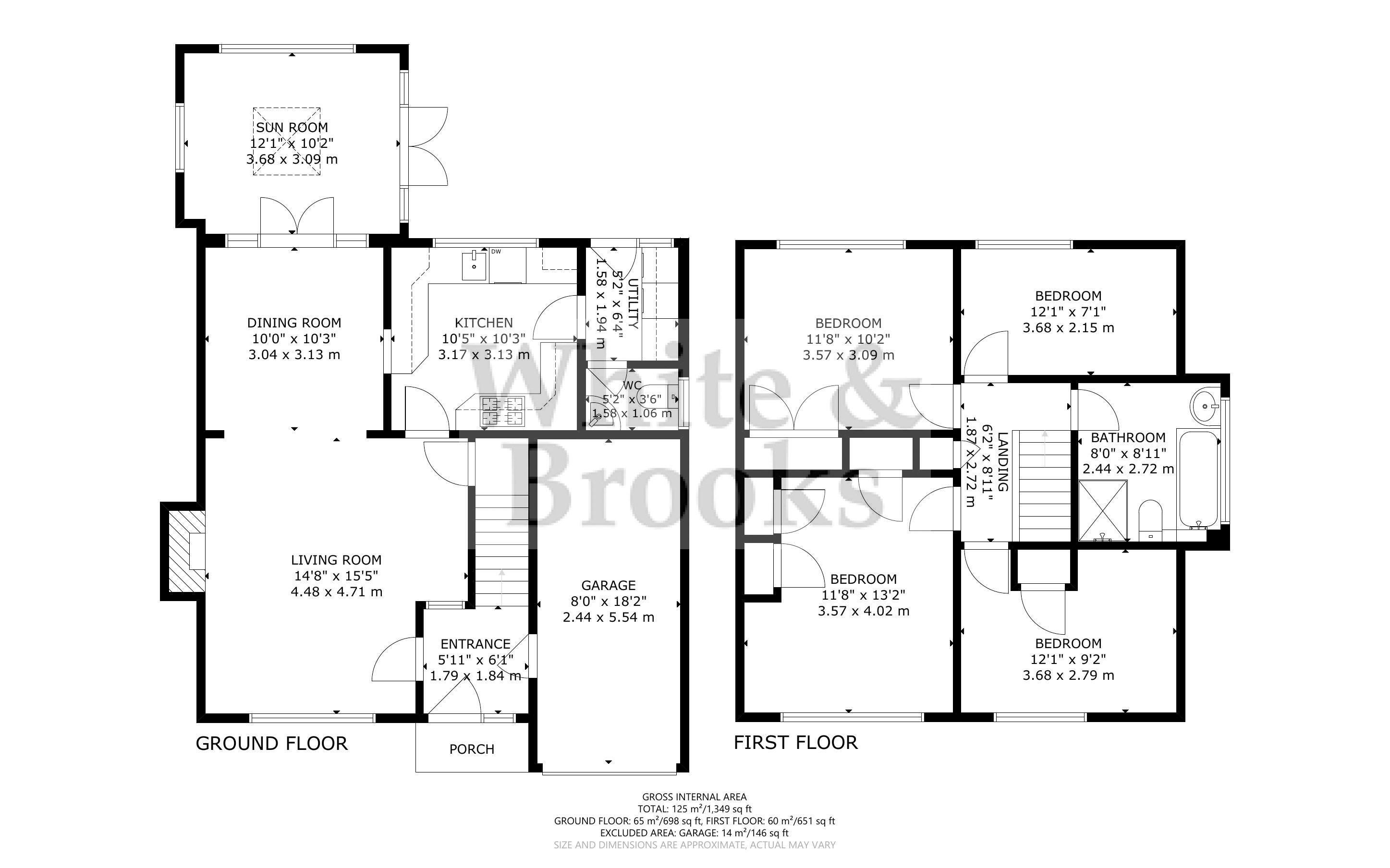4 bed house for sale in Caledon Avenue, Felpham - Property Floorplan
