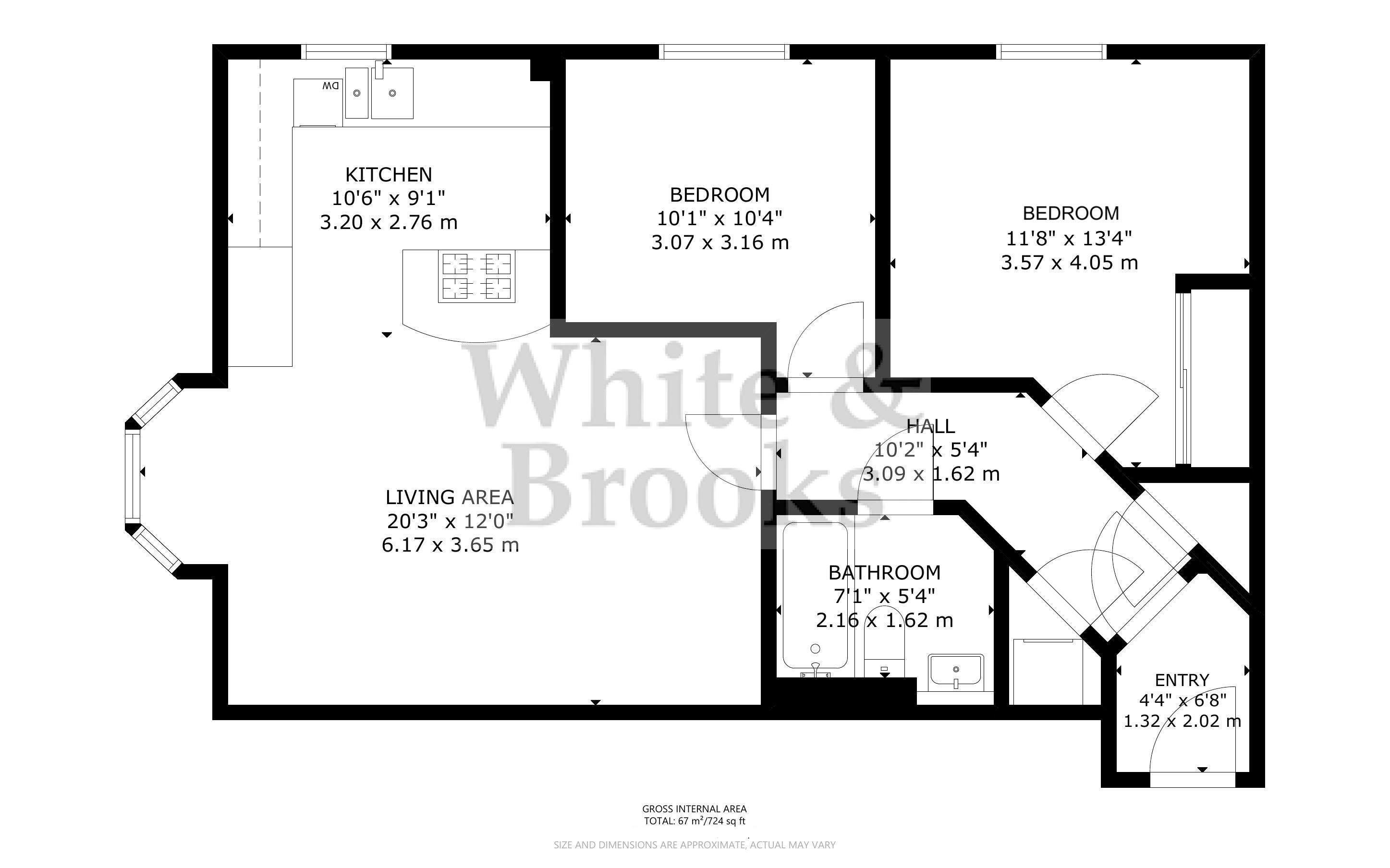 2 bed apartment for sale in Church Lane, Eastergate - Property Floorplan