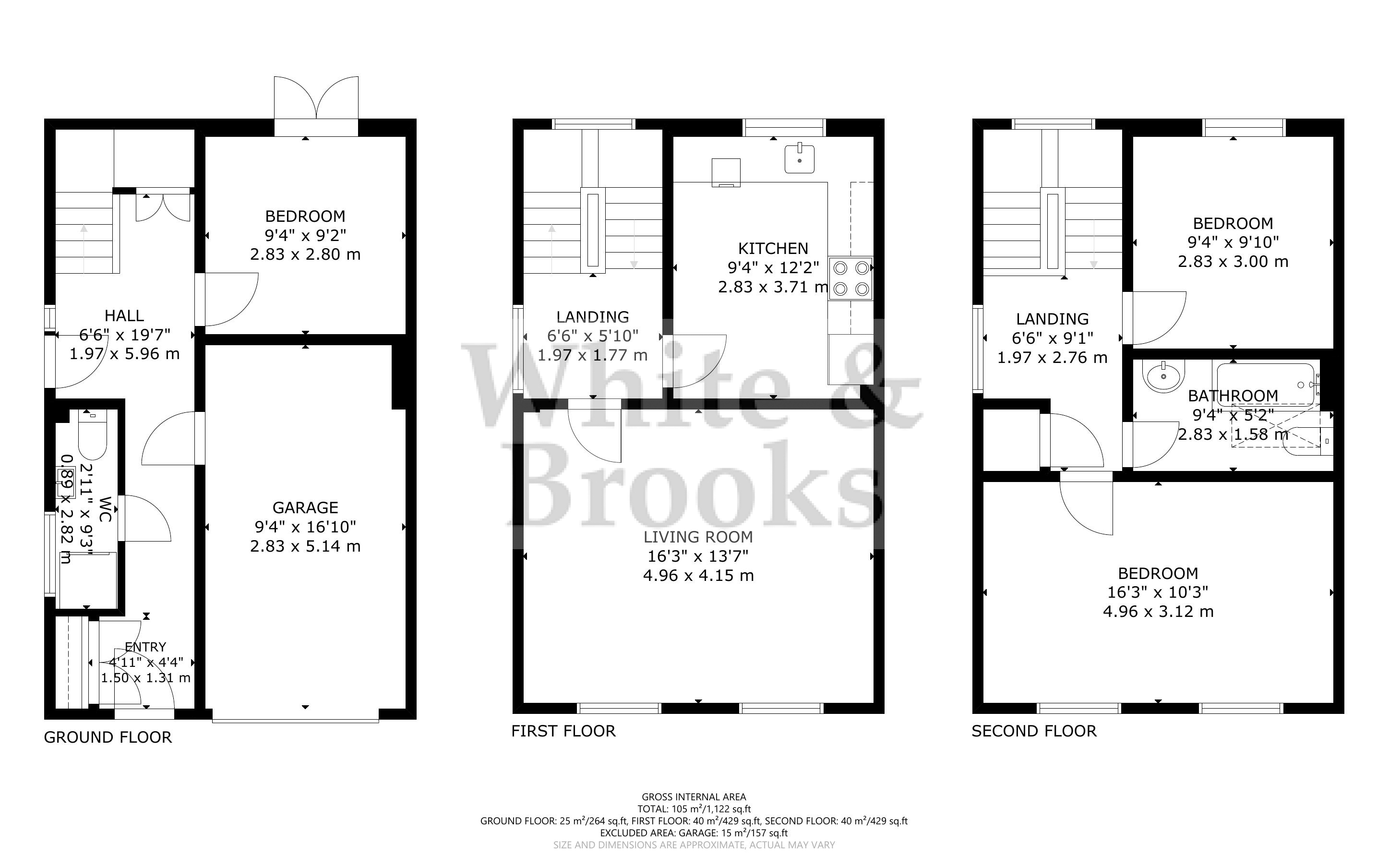 3 bed house for sale in Woodend, Bognor Regis - Property Floorplan