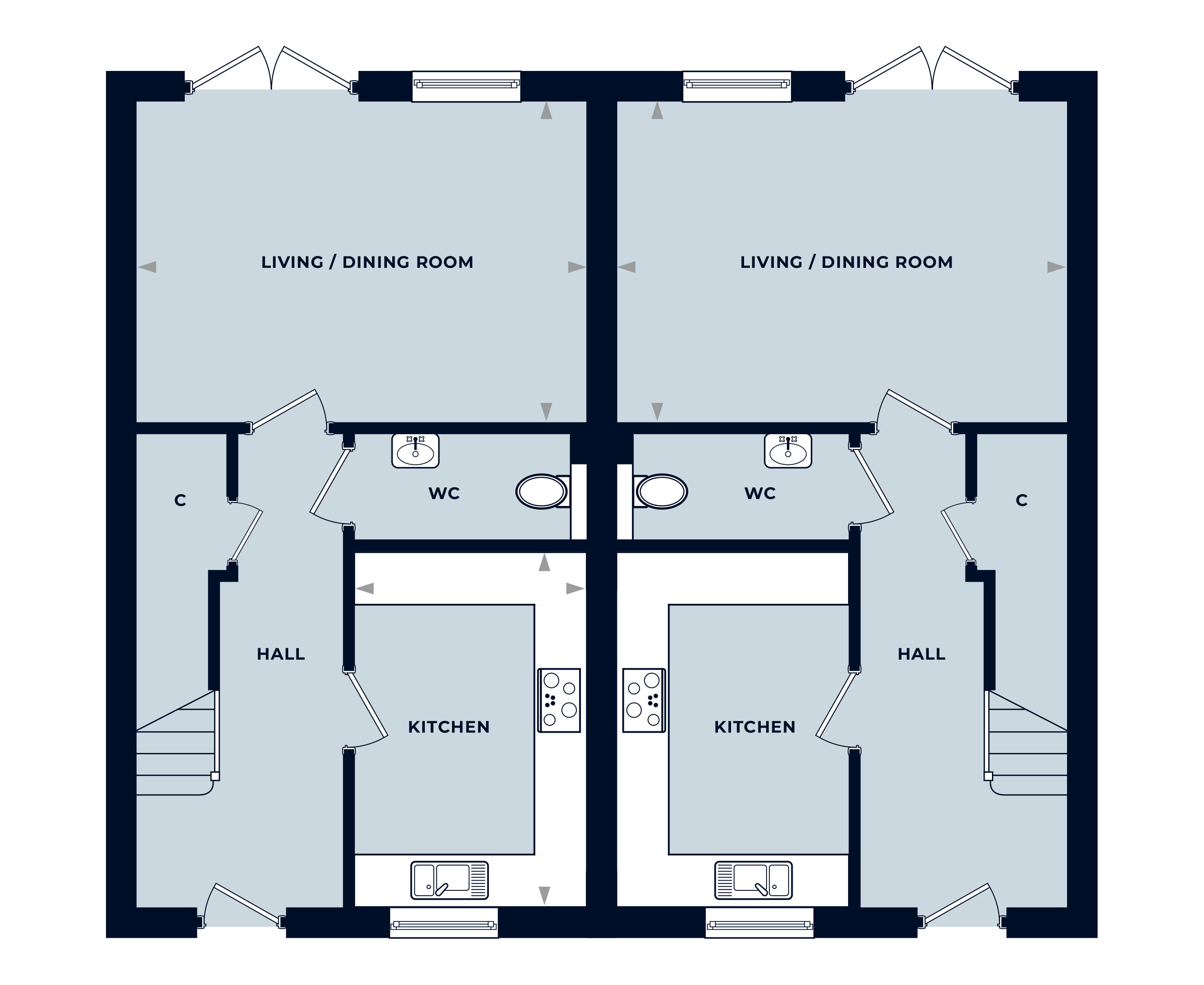 2 bed house for sale in Grange Road, Netley Abbey - Property Floorplan