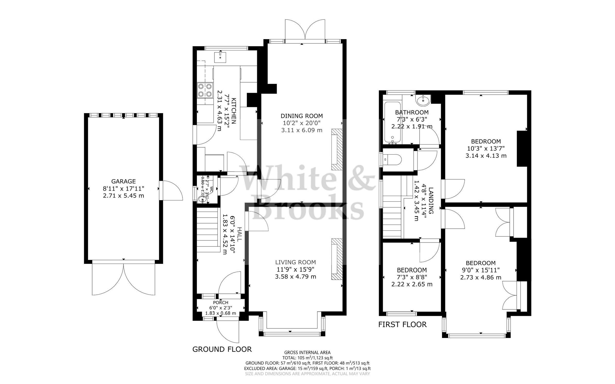 3 bed house for sale in Burnham Gardens, Bognor Regis - Property Floorplan