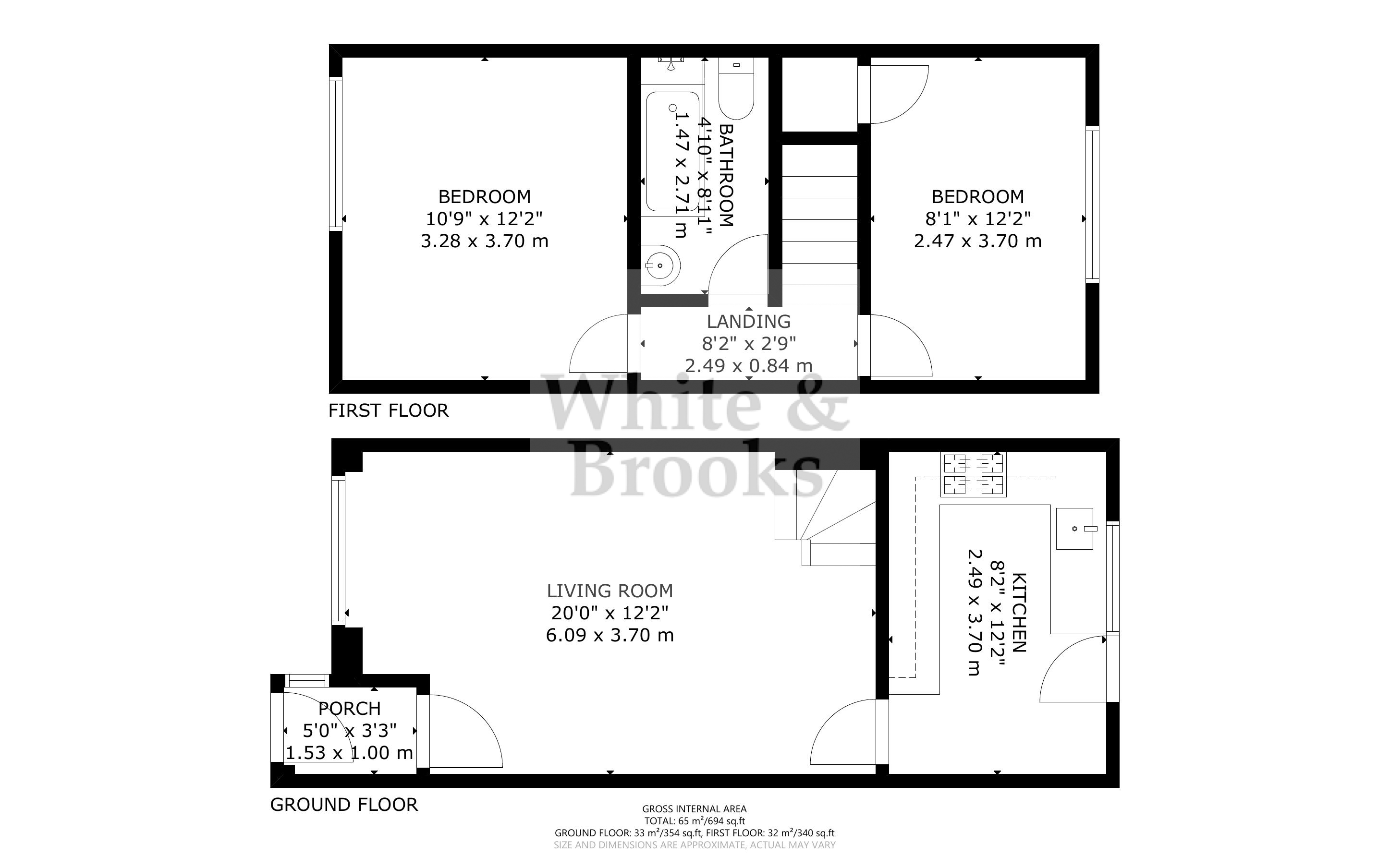 2 bed house for sale in Cygnet Walk, Bognor Regis - Property Floorplan