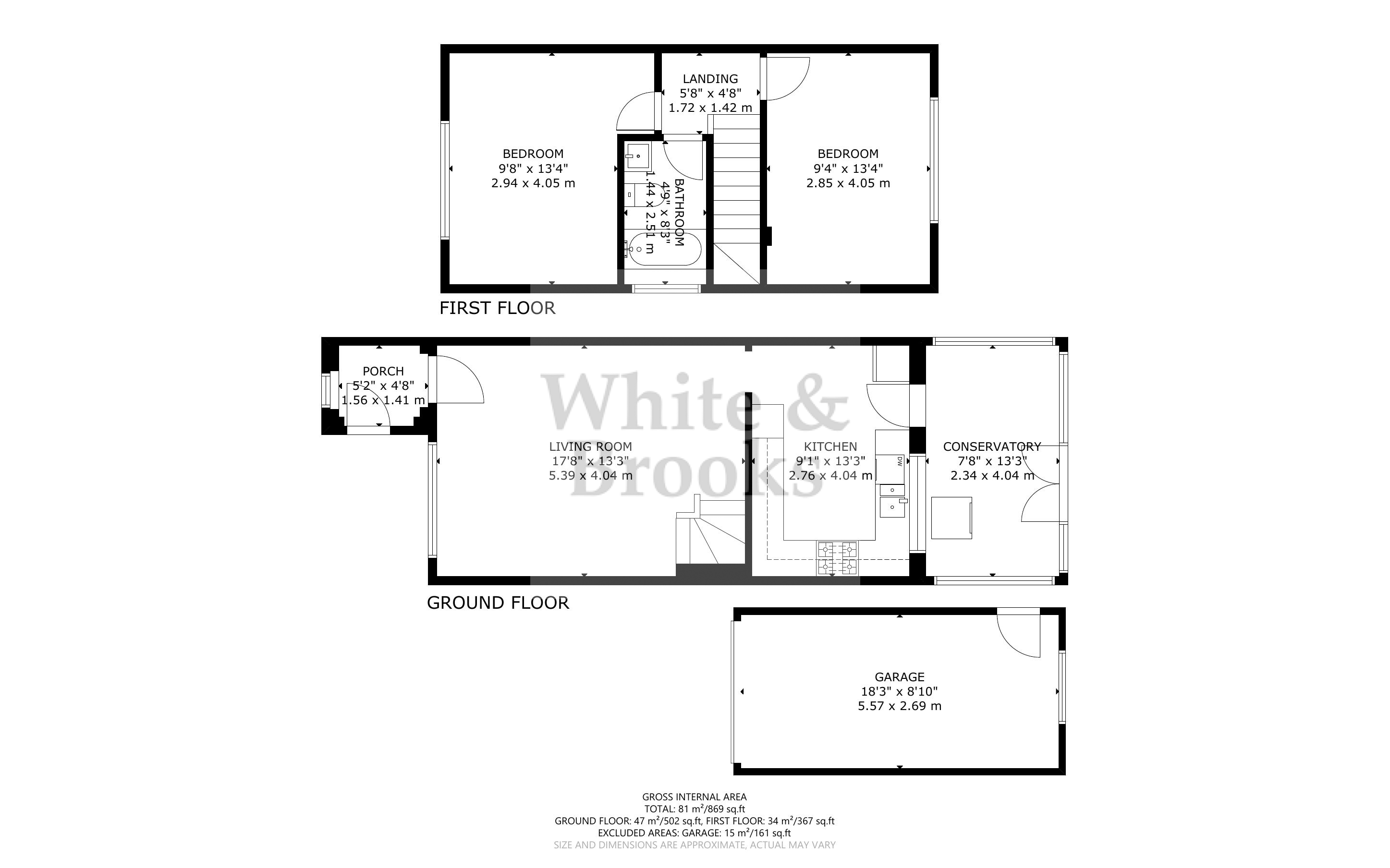 2 bed house for sale in Ravens Way, North Bersted - Property Floorplan