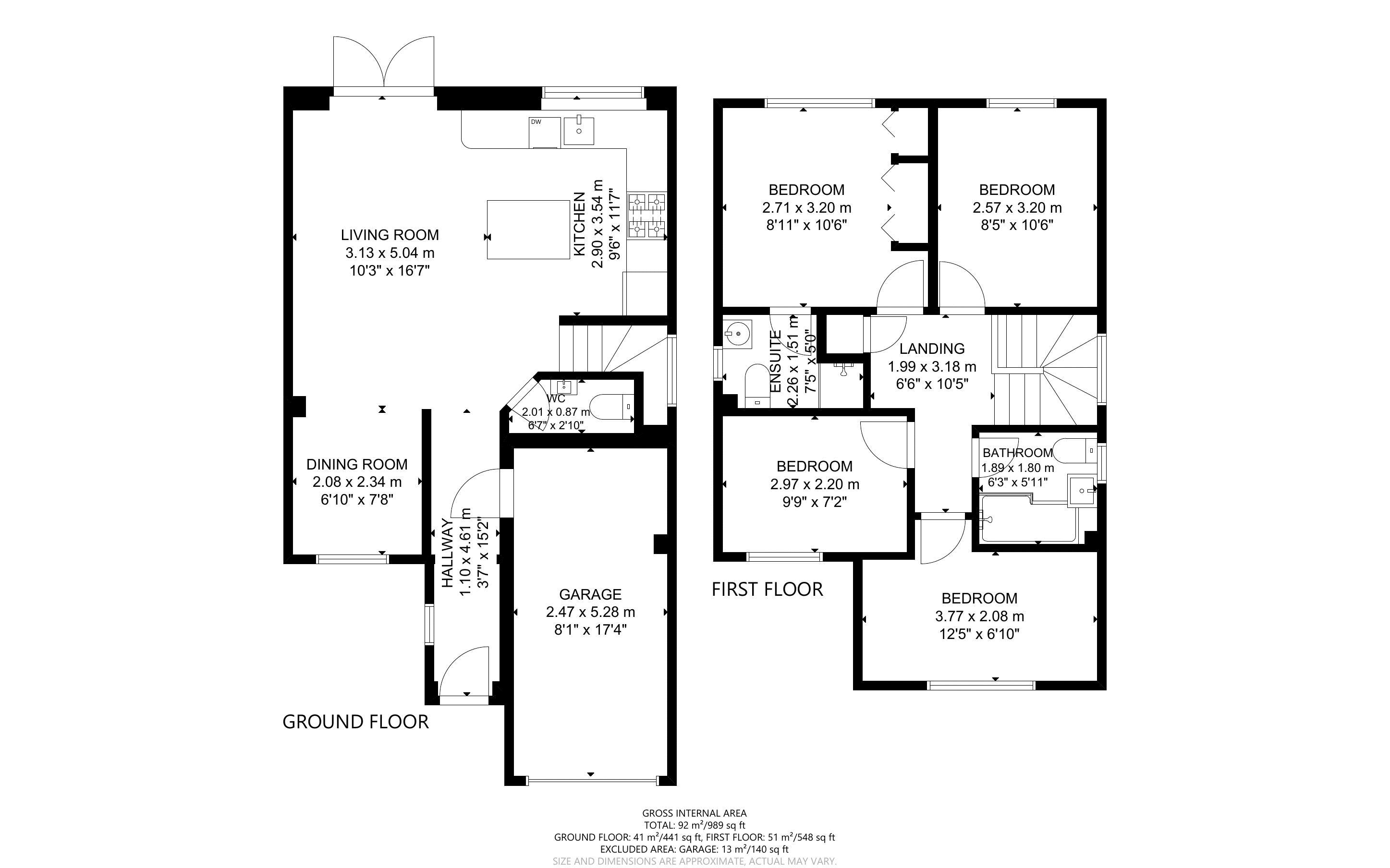 4 bed house for sale in Carse Road, Chichester - Property Floorplan