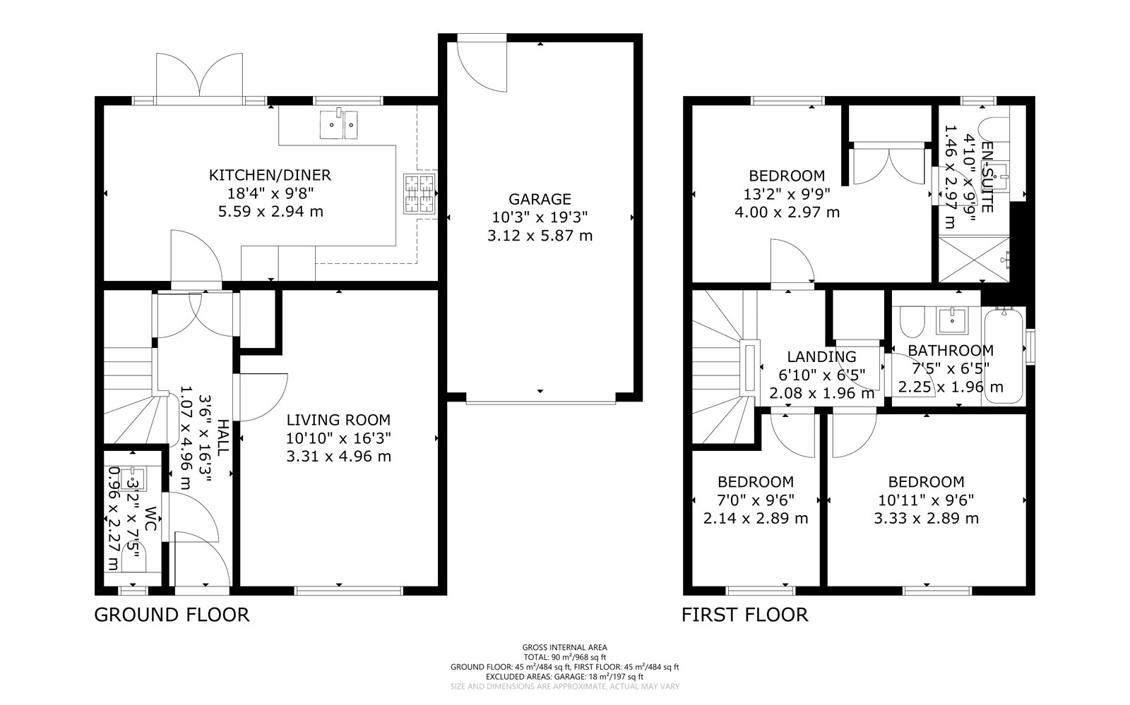 3 bed house for sale in Sandpiper Road, Chichester - Property Floorplan