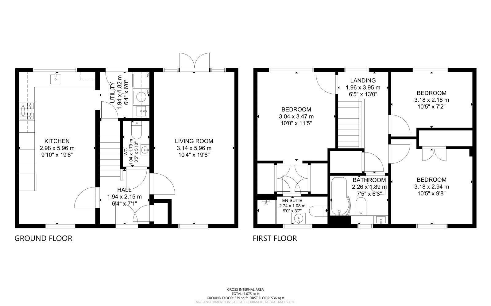 3 bed house for sale in Clay Lane, Fishbourne - Property Floorplan