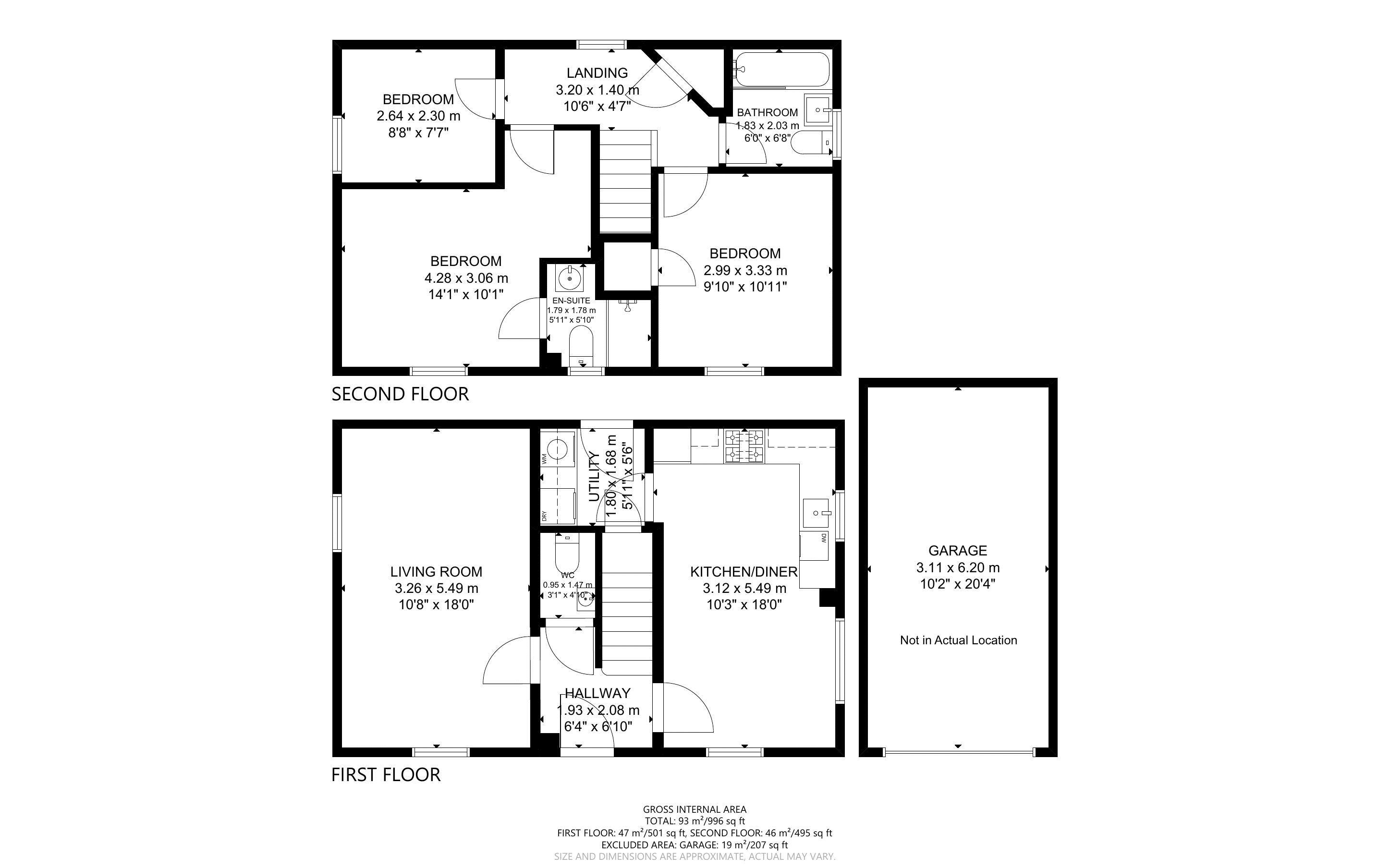 3 bed house for sale in Grender Way, Aldingbourne - Property Floorplan